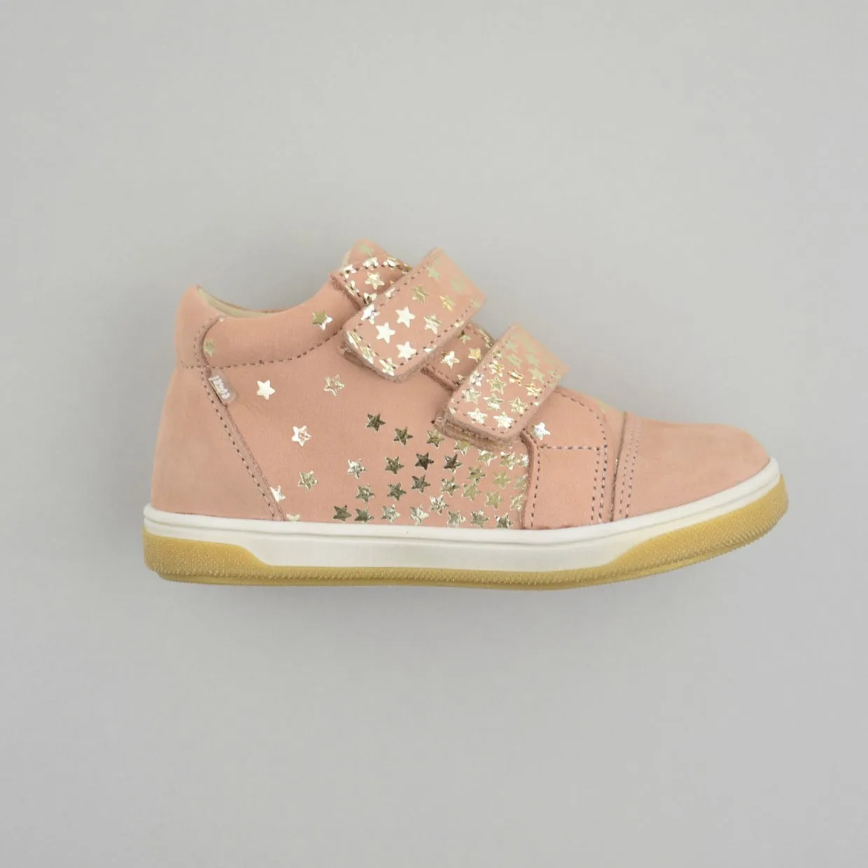 (2675-27) Emel shoes velcro trainers coral stars