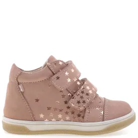 (2675-27) Emel shoes velcro trainers coral stars