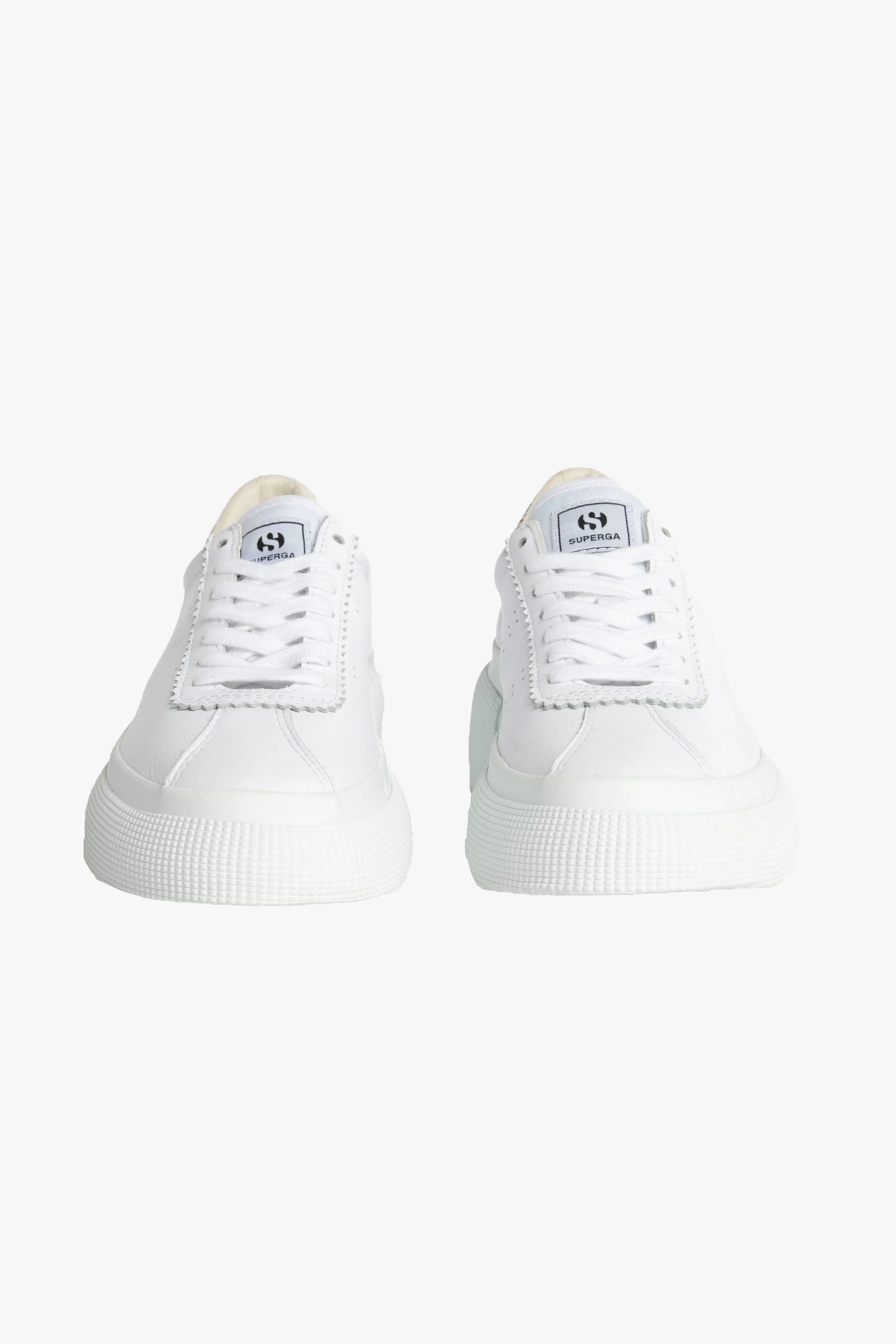 2822 Club 5 White with Faux Reptile Trim Sneaker