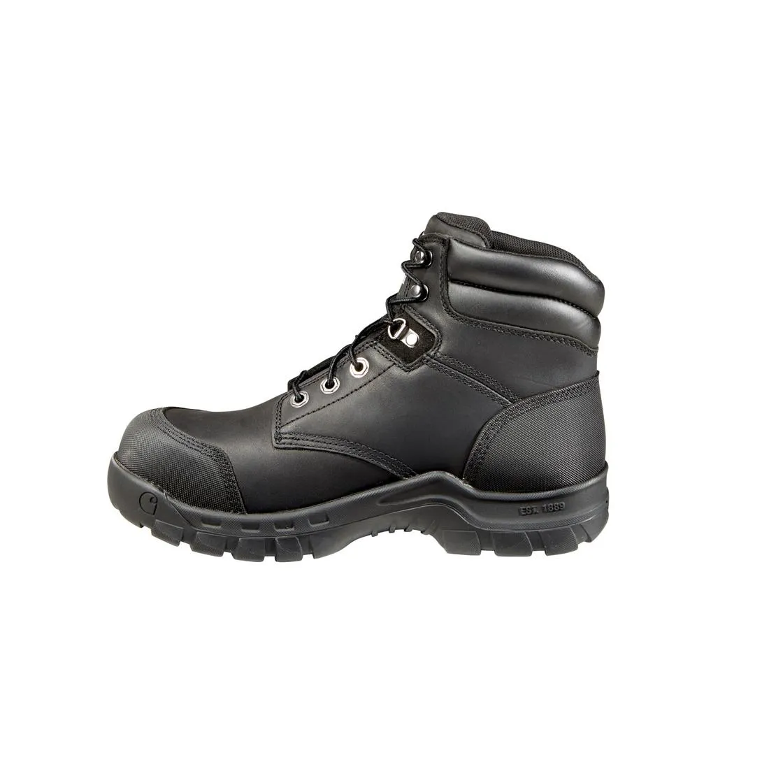 6" Rugged Flex Waterproof Composite Toe Work Boot Black