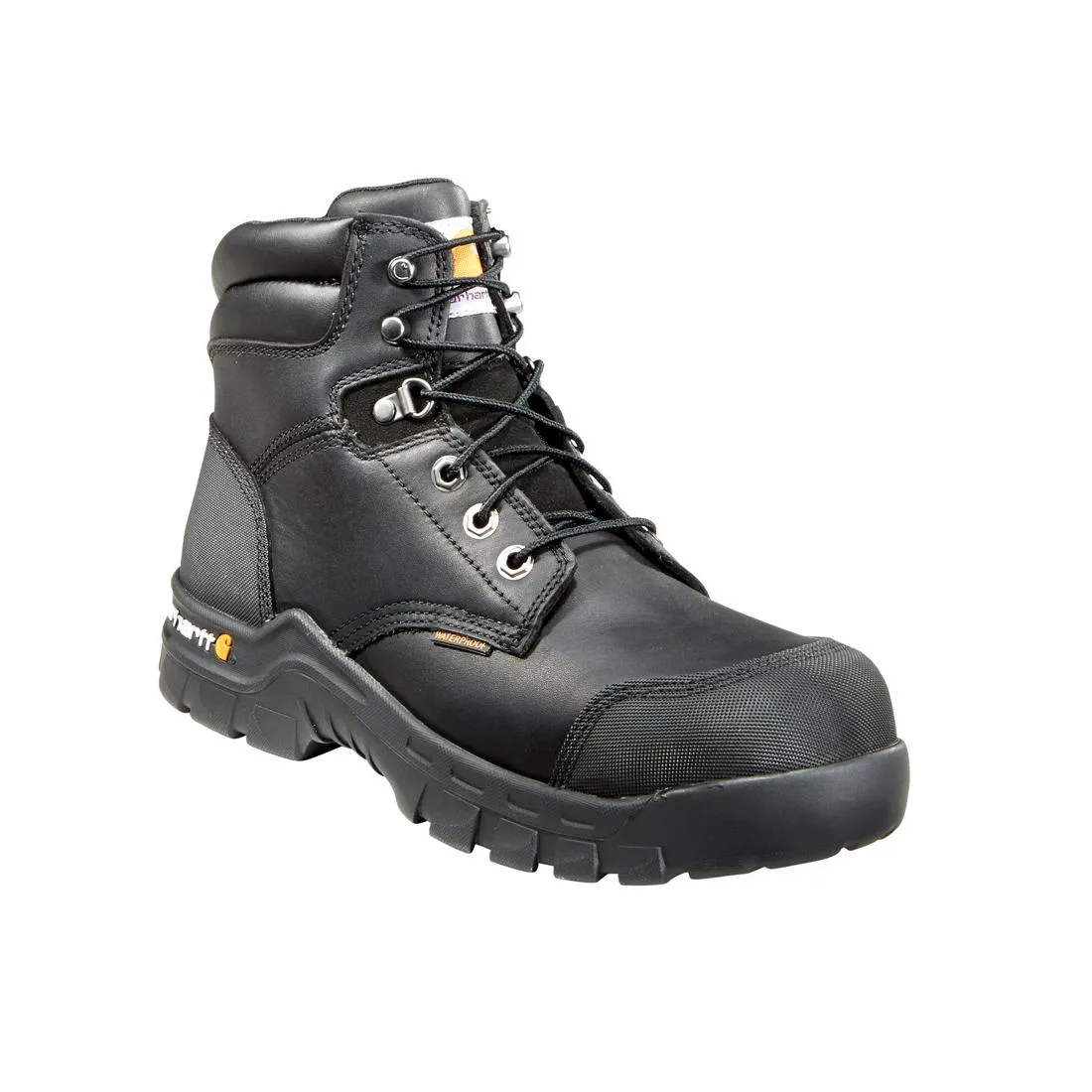 6" Rugged Flex Waterproof Composite Toe Work Boot Black