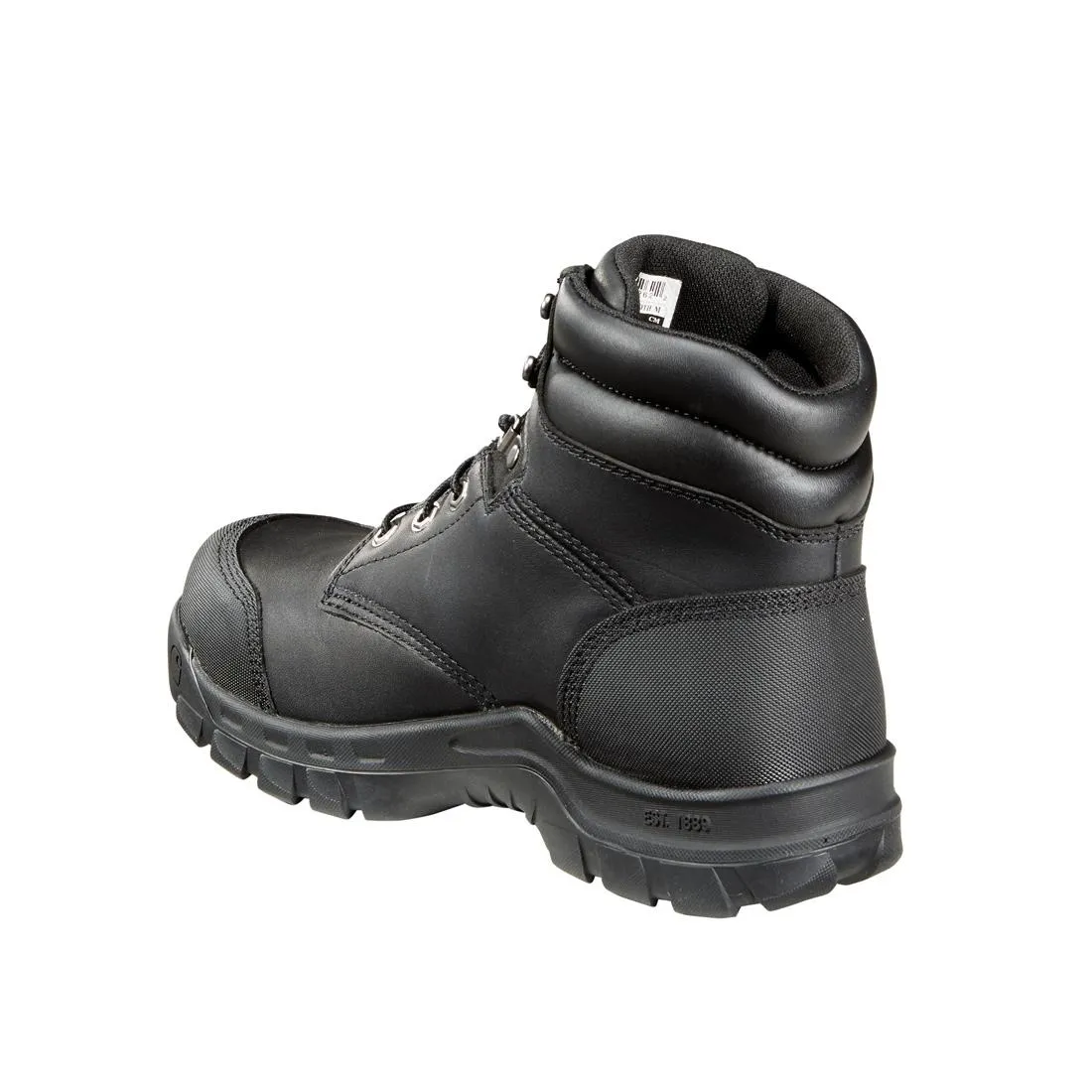 6" Rugged Flex Waterproof Composite Toe Work Boot Black