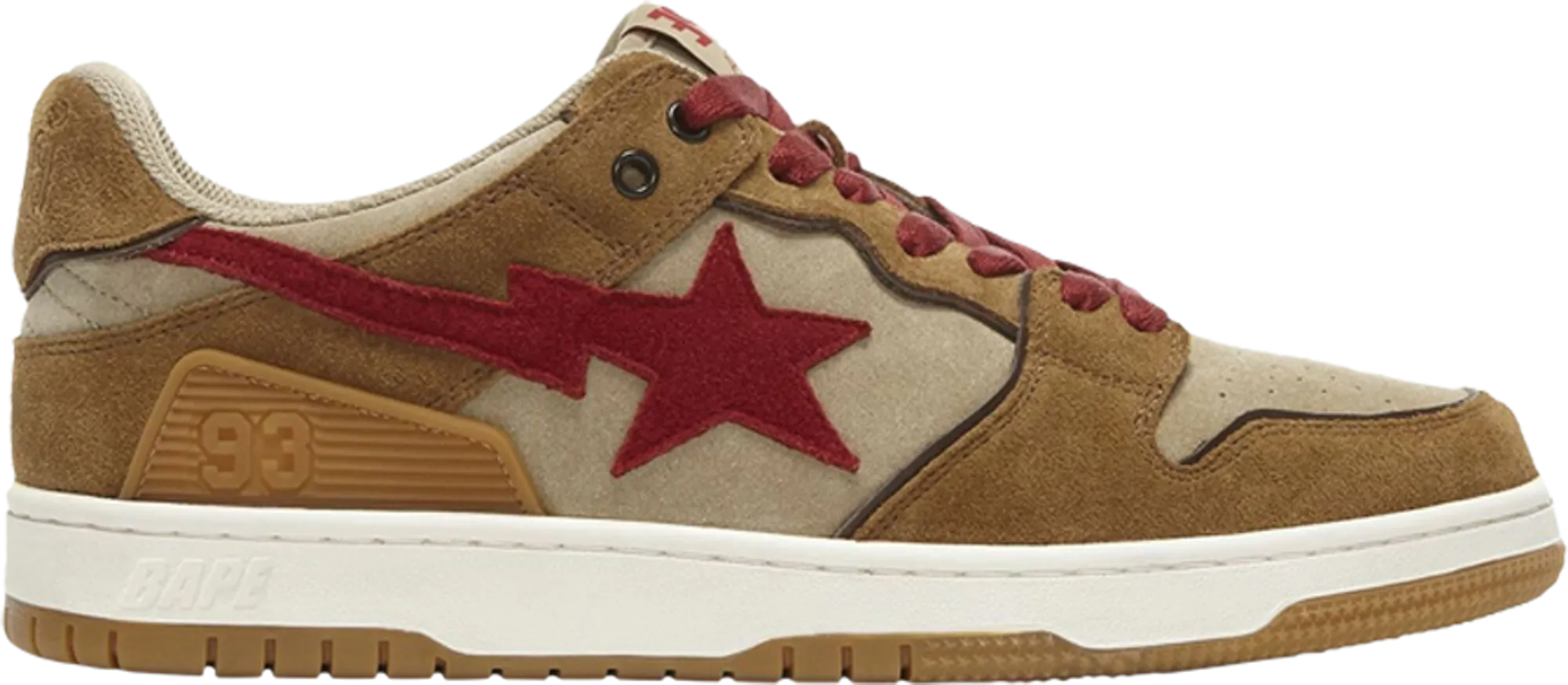 A Bathing Ape Sk8 Sta BAPE Wheat Red