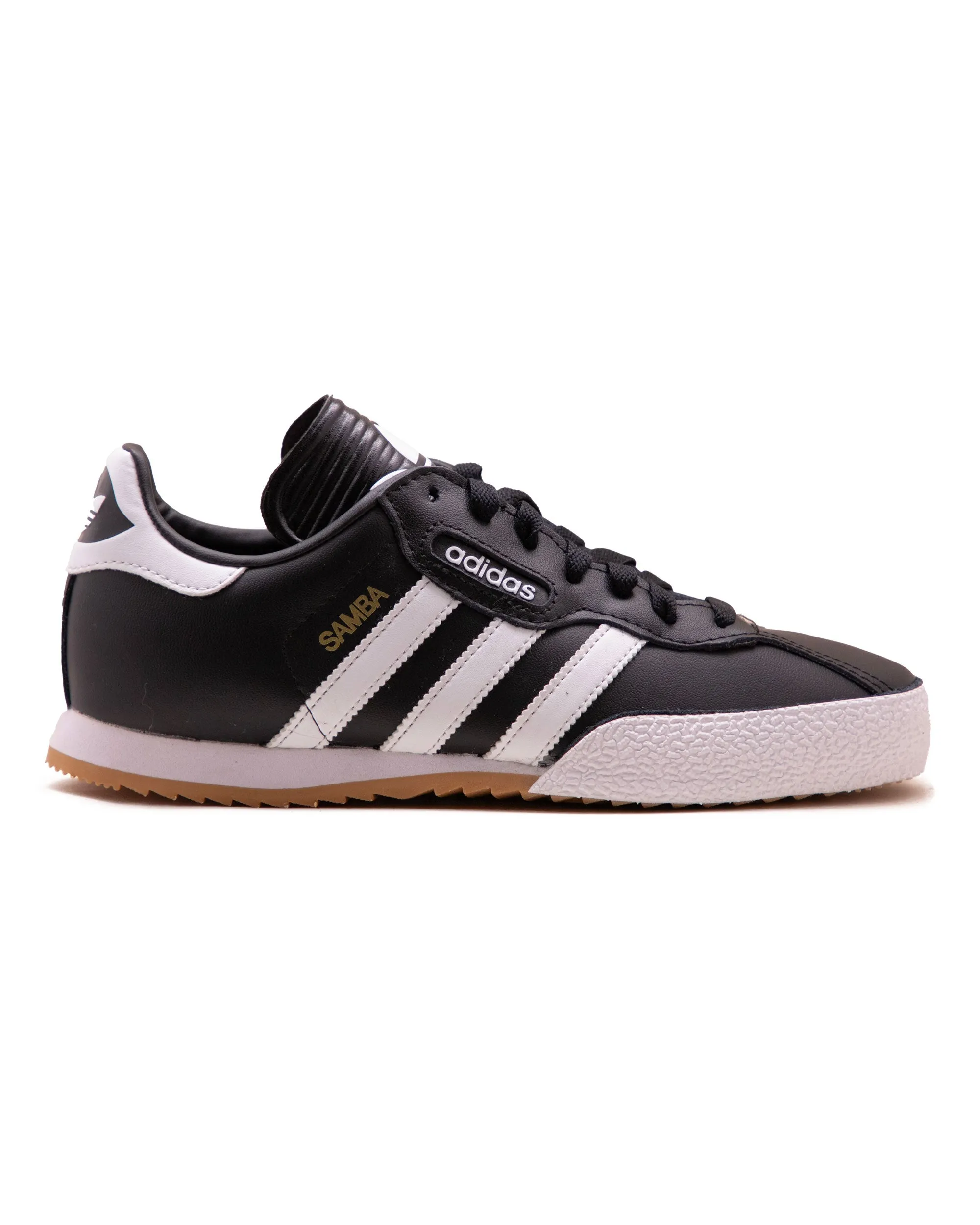 Adidas Samba Super Sneakers in Black and White with Leather Finish