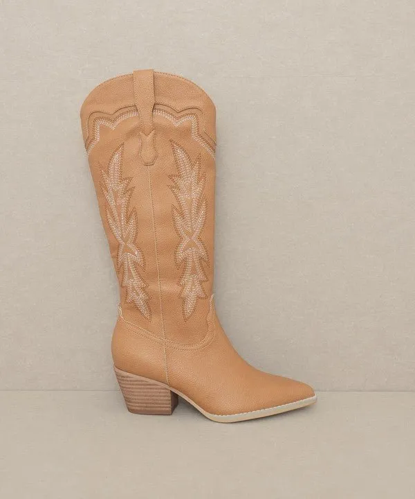 Ainsley - Embroidered Cowboy Boot