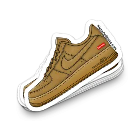 Air Force 1 Low "Supreme Wheat" Sneaker Sticker