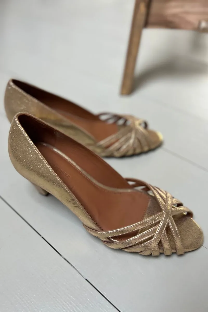 All I Need | Gold | Heels fra Copenhagen Shoes