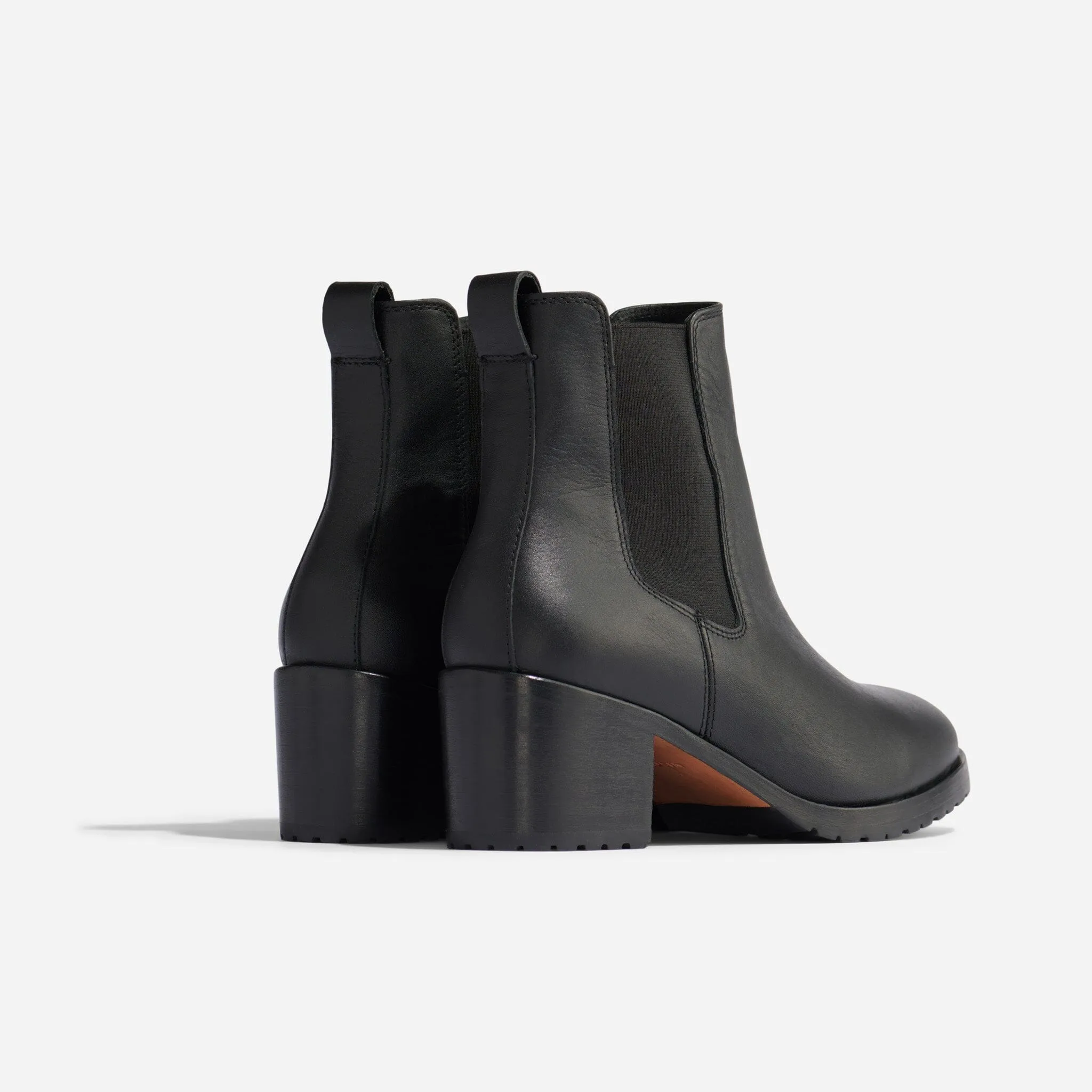 Ana Go-To Heeled Chelsea Boot Black/Black