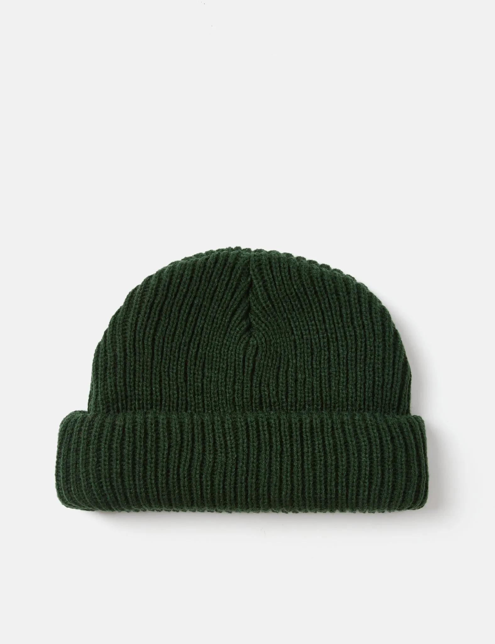 Article. Fisherman Rib Beanie Hat - Olive Green