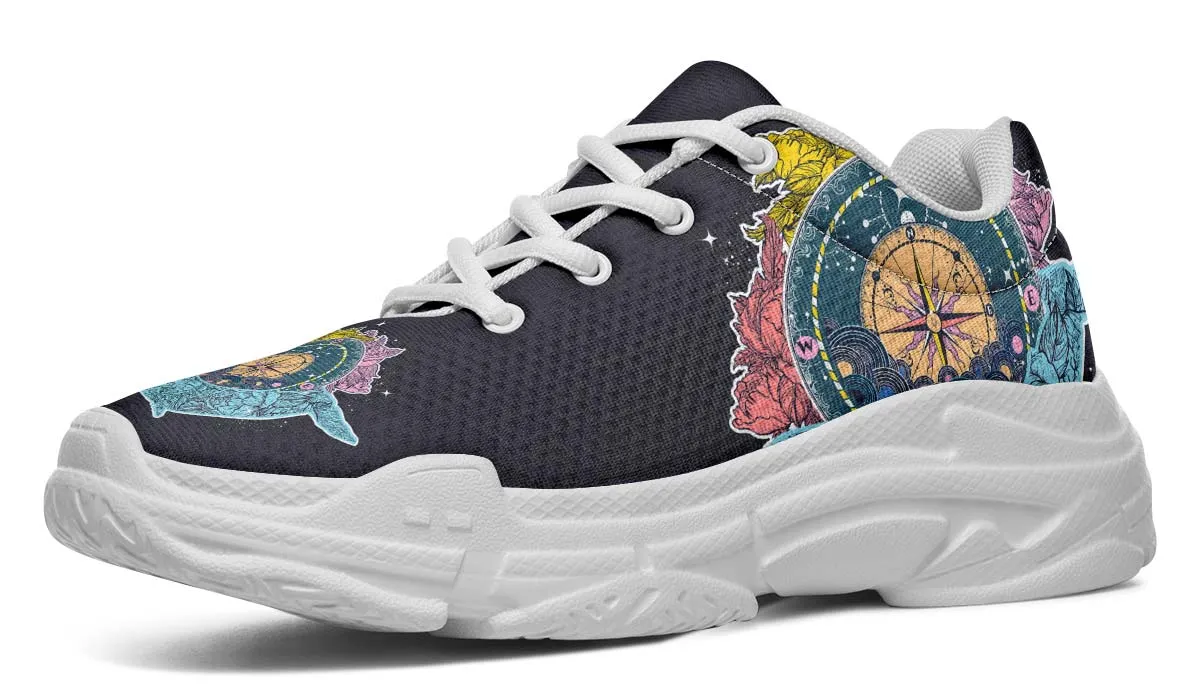 Artsy Compass Chunky Sneakers