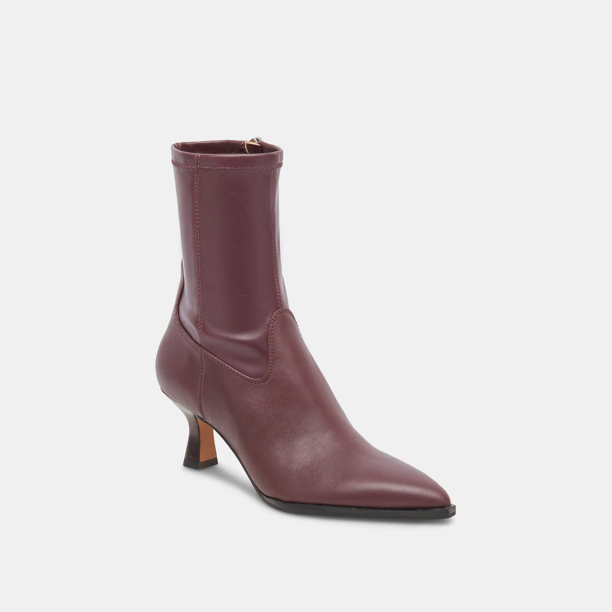 ARYA BOOTS WINE LEATHER