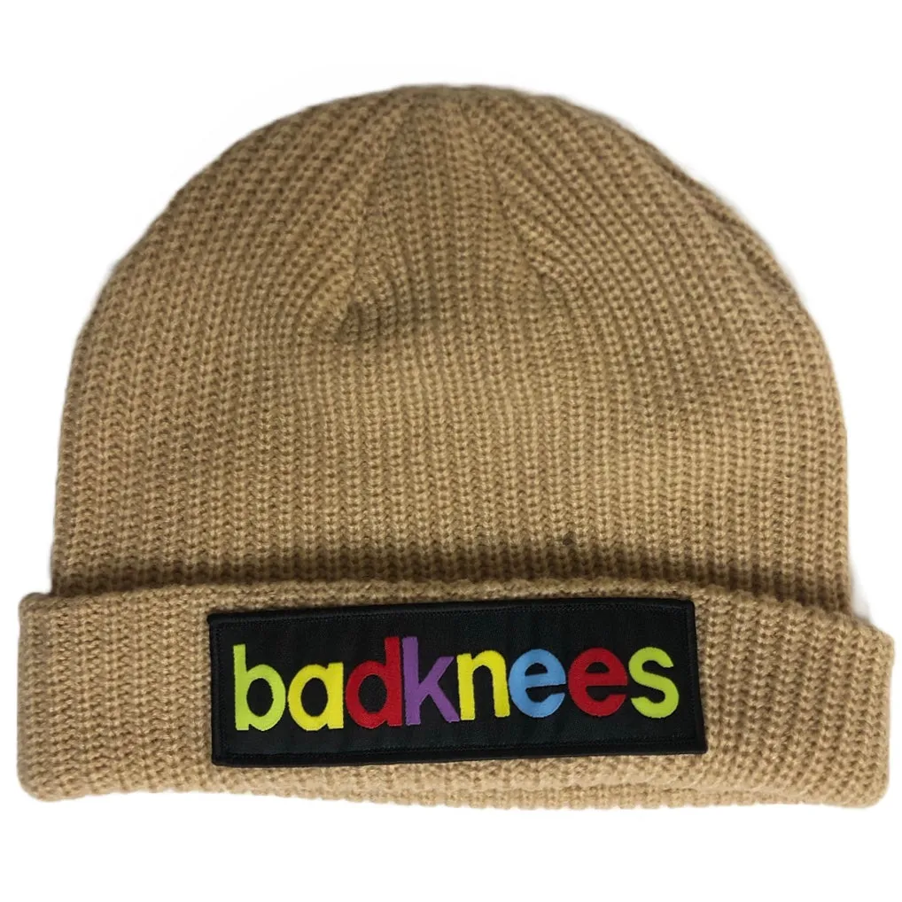 badknees Fisherman  Cable Beanie - Tan