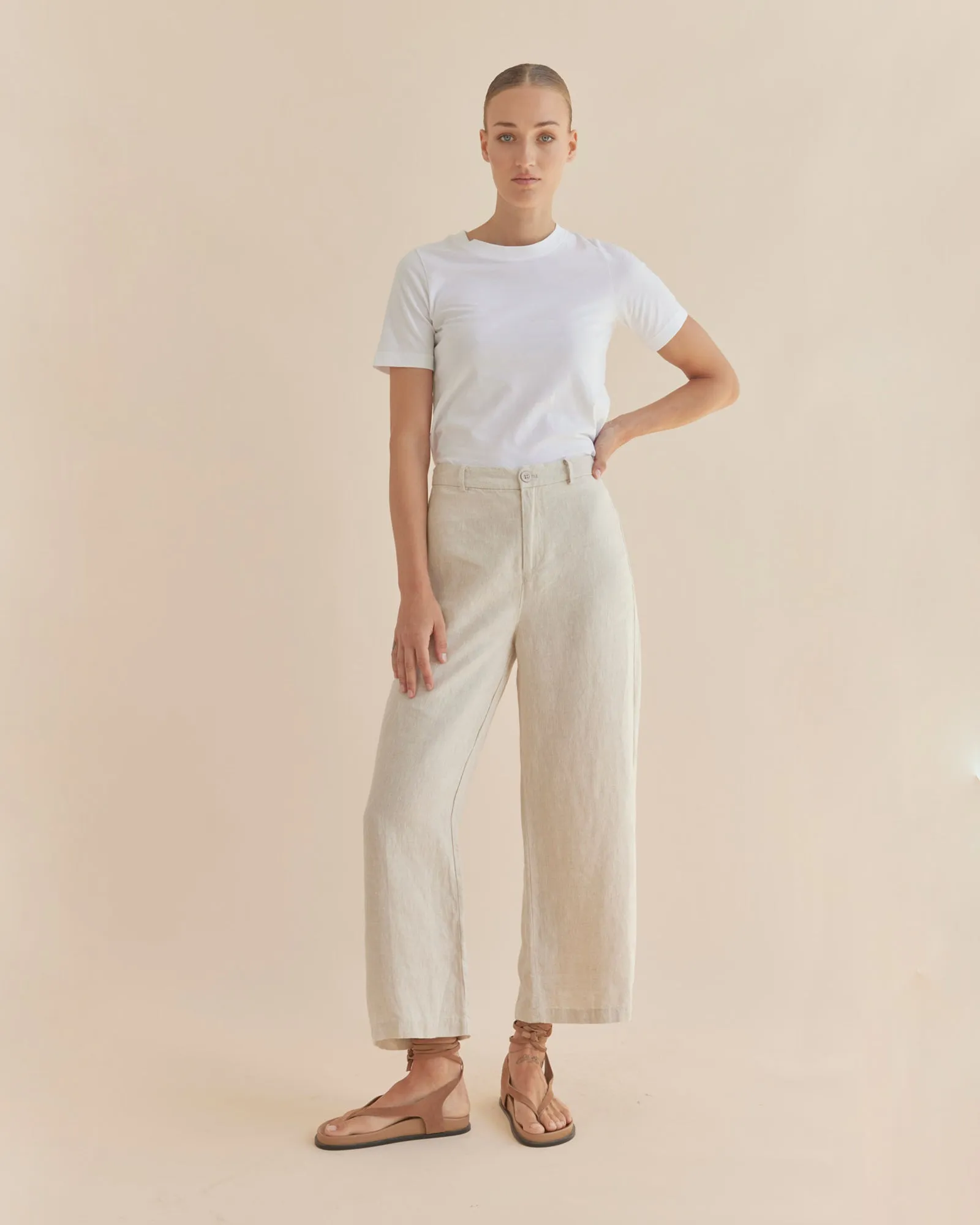 Barossa Linen Pant - Natural