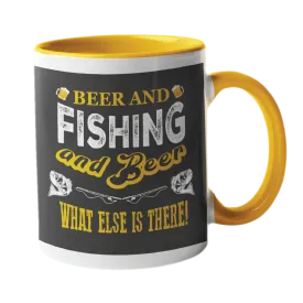 Beer and Fishing, what else is there?  fishing humour Mug