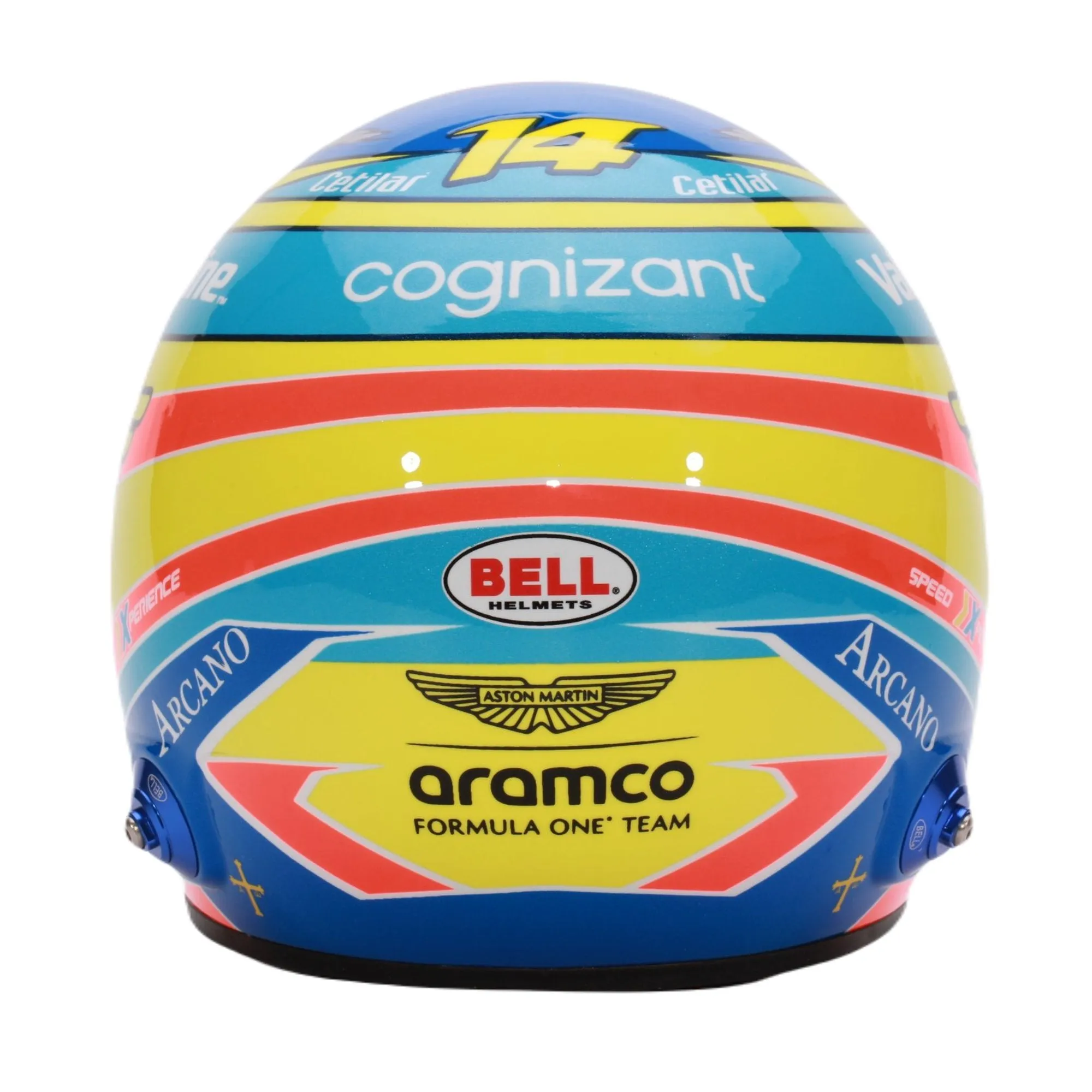 Bell 1:2 Scale F1 Mini Helmet Fernando Alonso 2024 Aston Martin