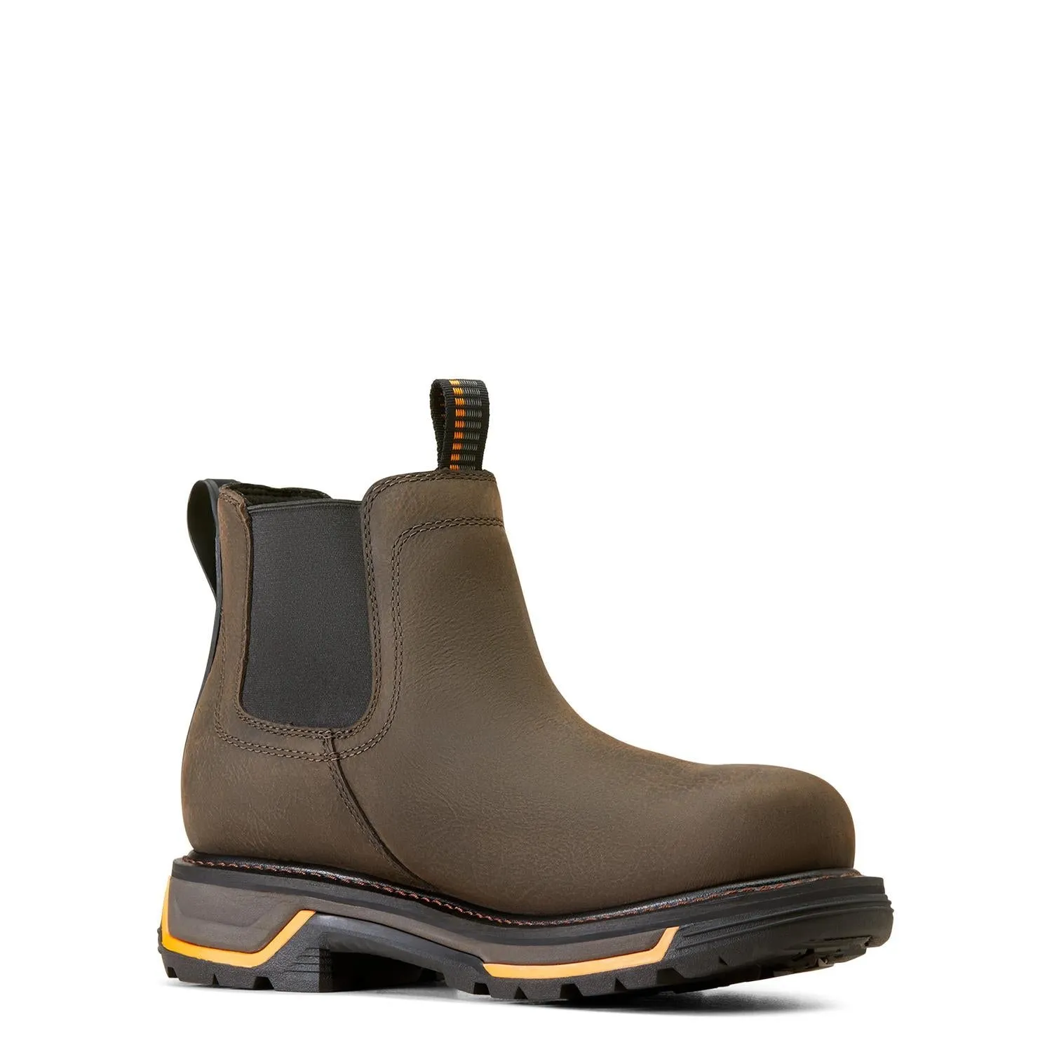 Big Rig Soft-Toe Waterproof Chelsea Boot Iron Coffee