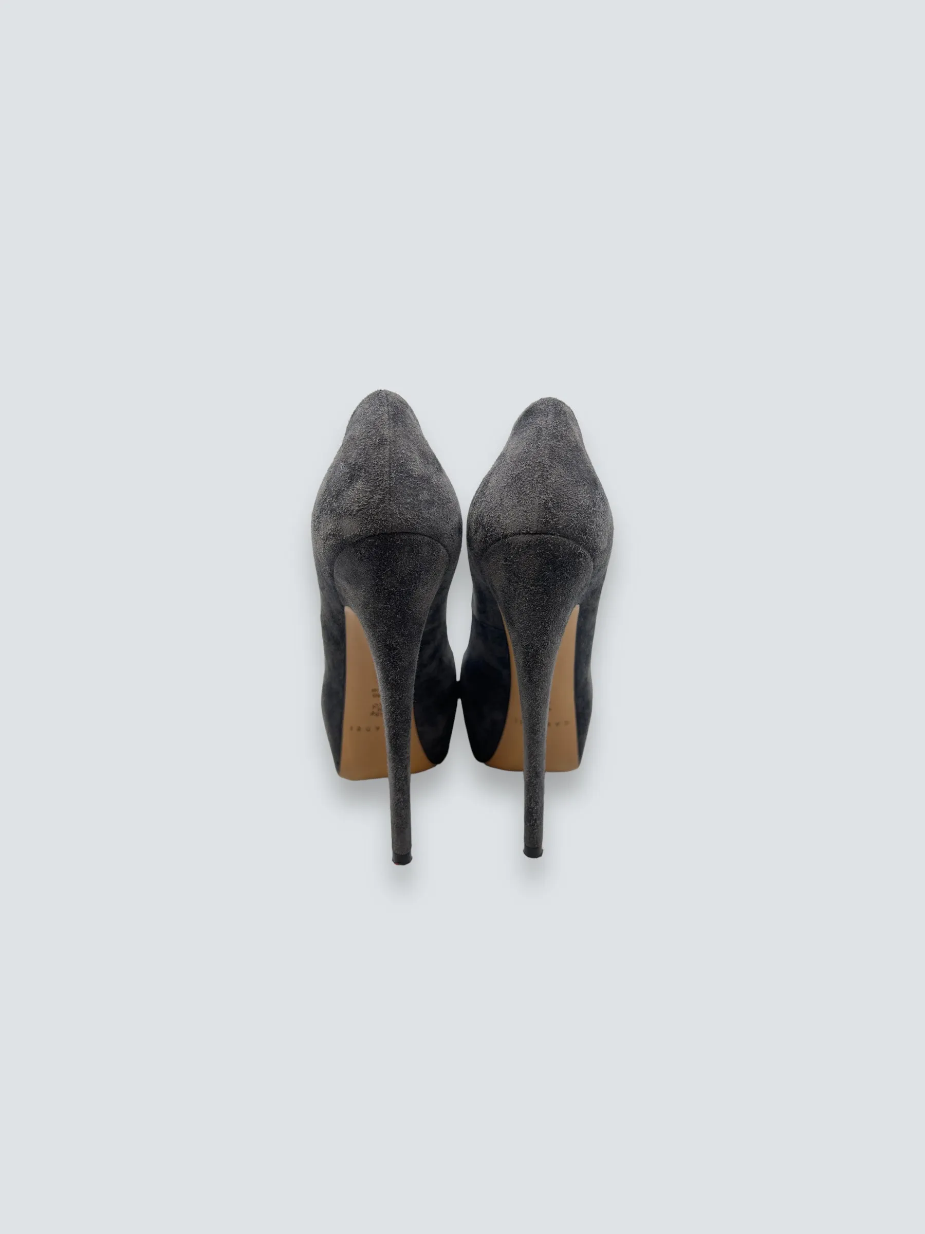 Biodini Casadei Size 36 Grey Suede Leather Shoes