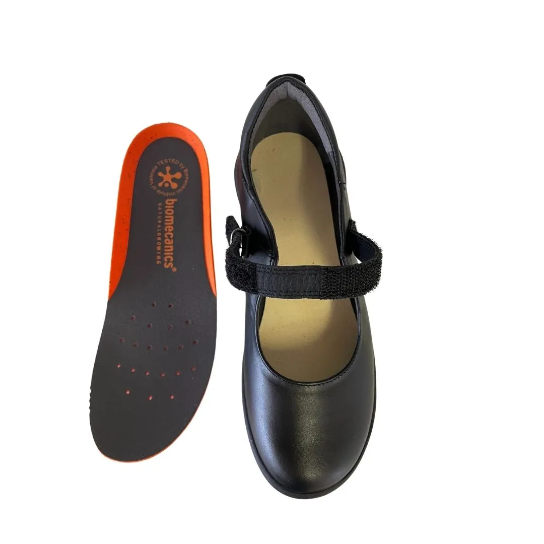 Biomecanics Mary Jane School Shoe - Negro