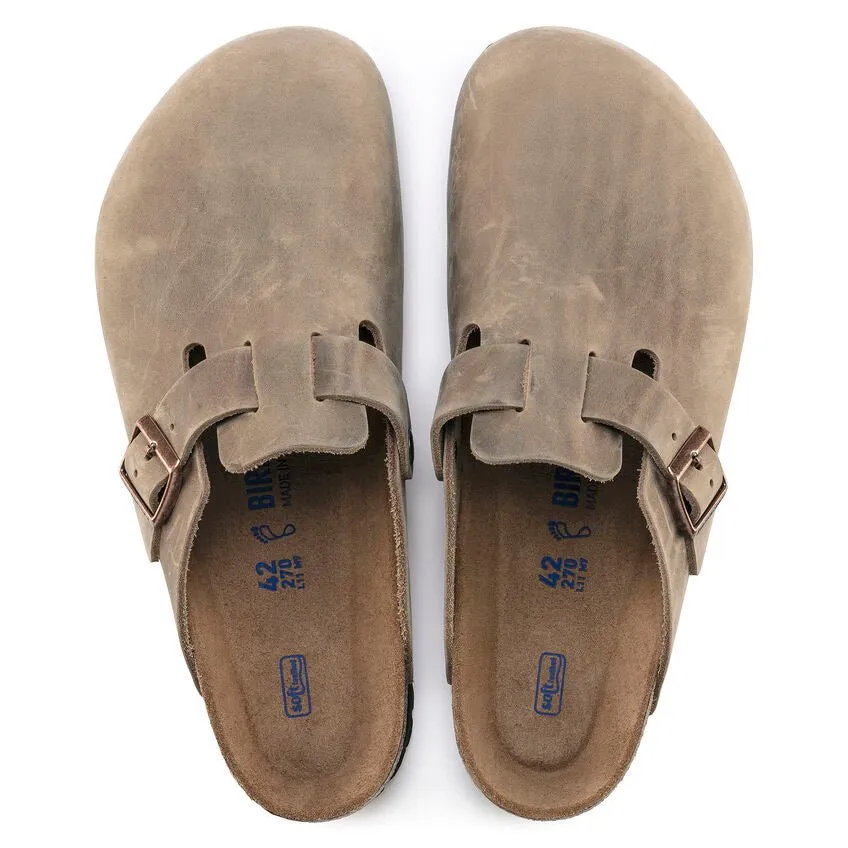 Birkenstock Boston Soft Footbed in Tobacco Oiled Leather - Premium Comfort and Style