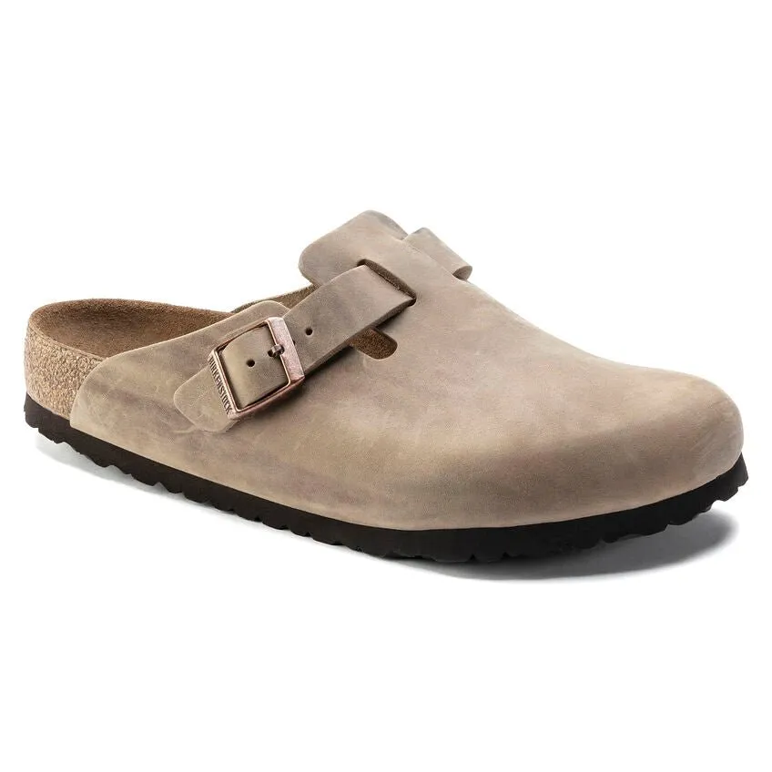 Birkenstock Boston Soft Footbed in Tobacco Oiled Leather - Premium Comfort and Style