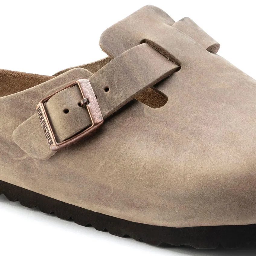 Birkenstock Boston Soft Footbed in Tobacco Oiled Leather - Premium Comfort and Style