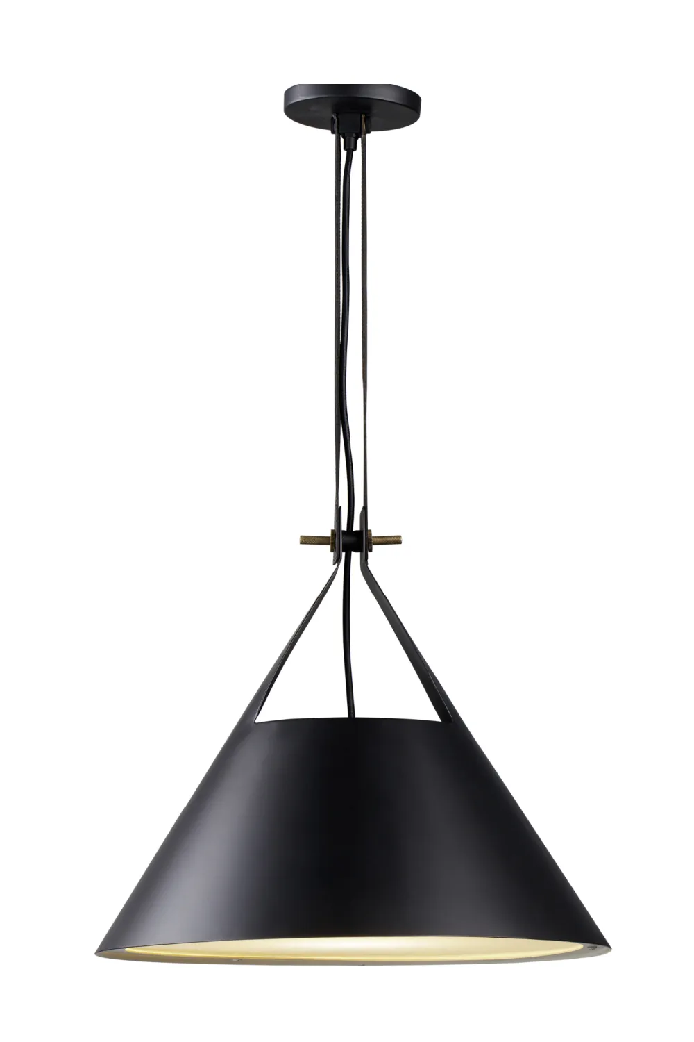 Black Conical Pendant Lamp | Andrew Martin Kettle