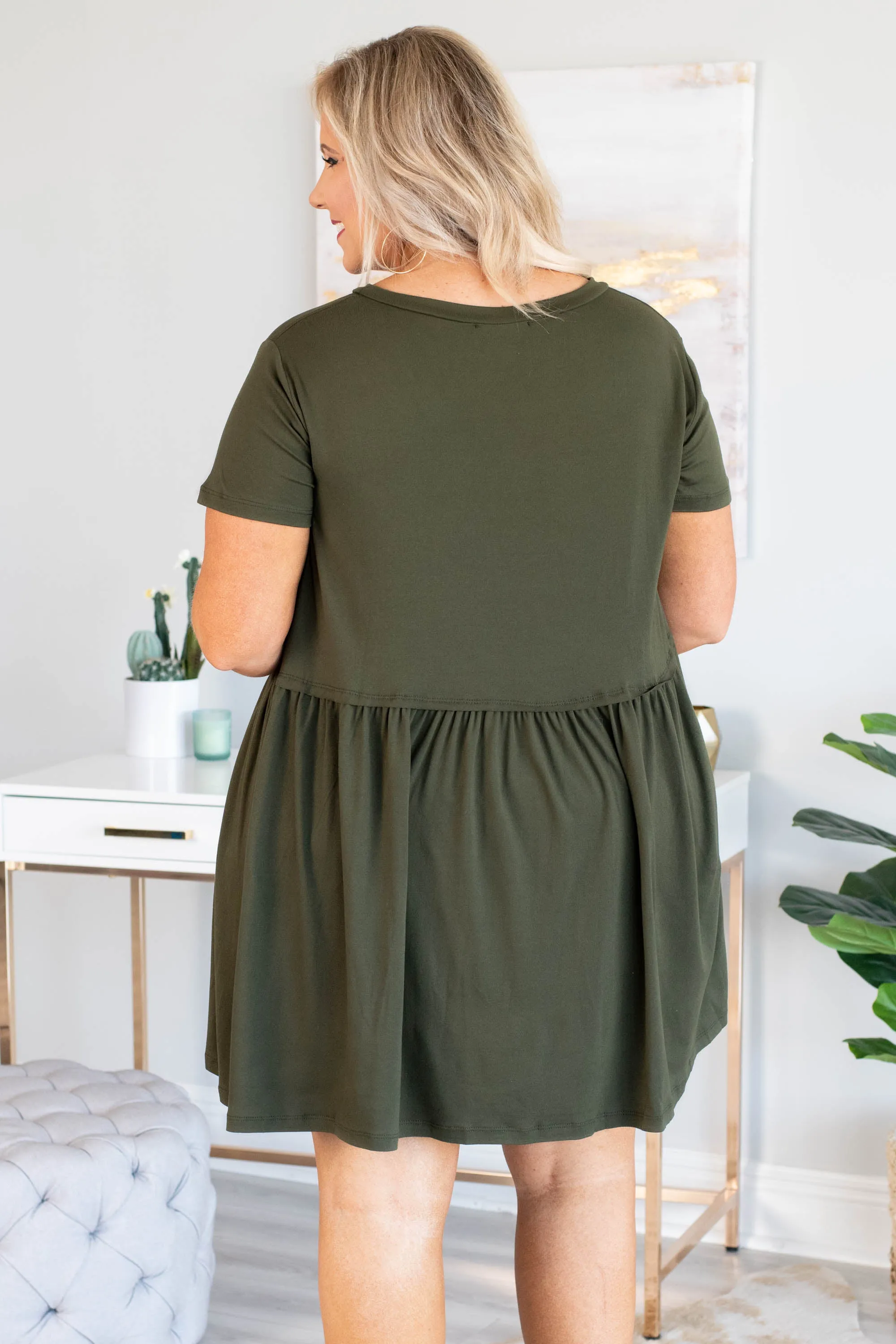 Bold Spirit Dress, Olive