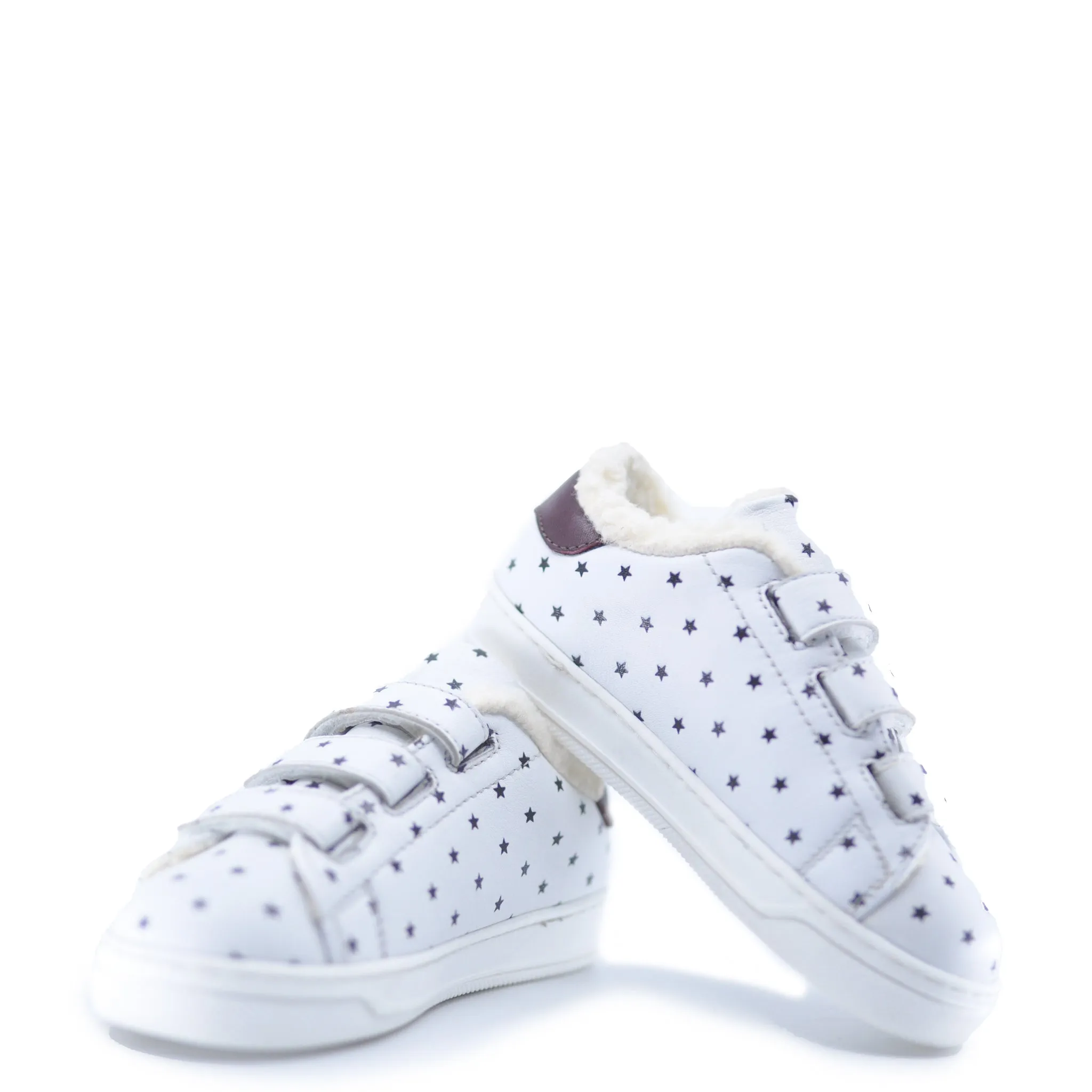 Bonton White Star Fur Velcro Sneaker