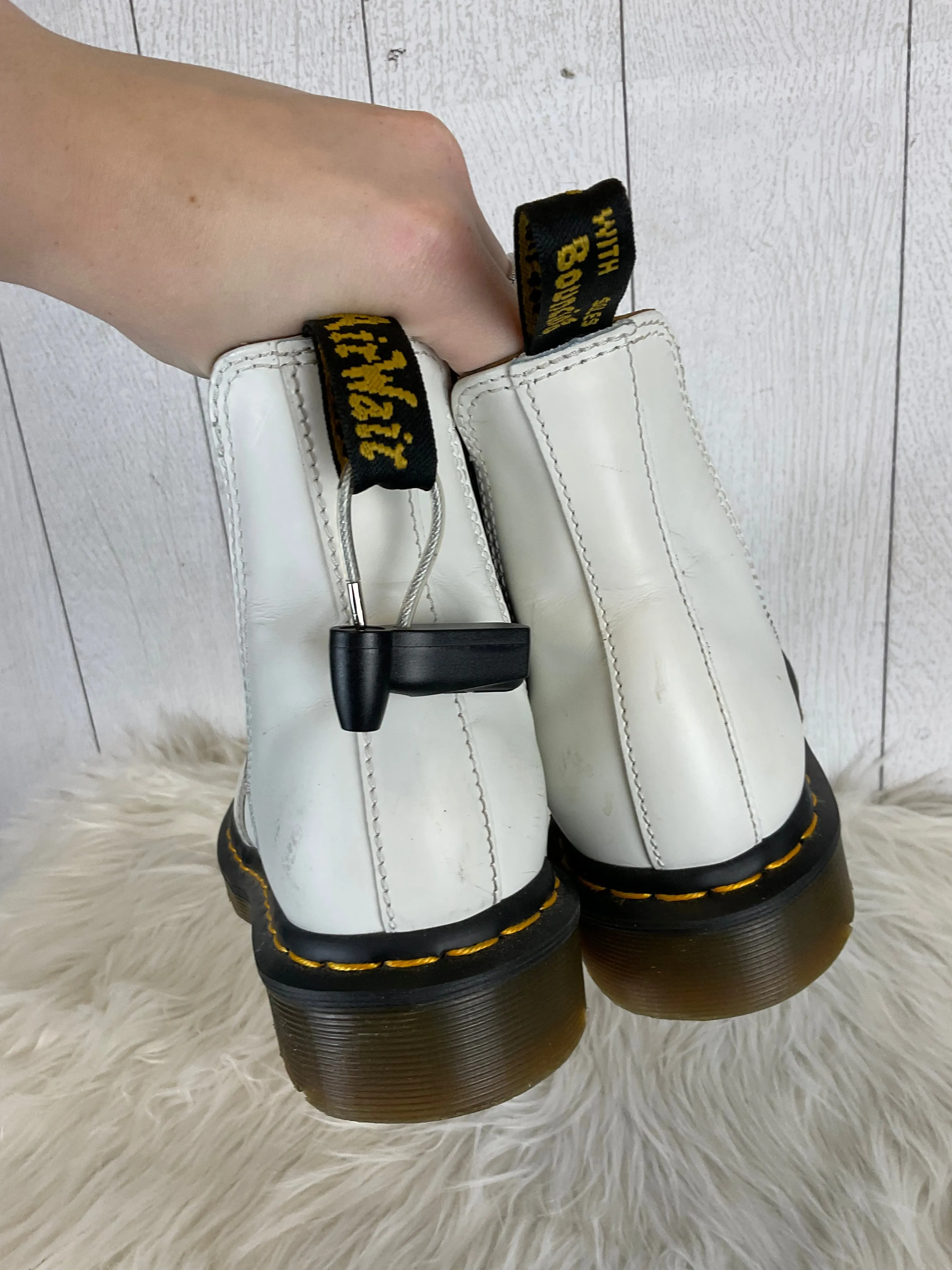 Boots Designer By Dr Martens In White, Size: 7