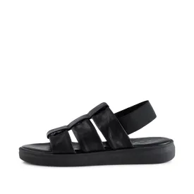 Brenna sandal læder - BLACK