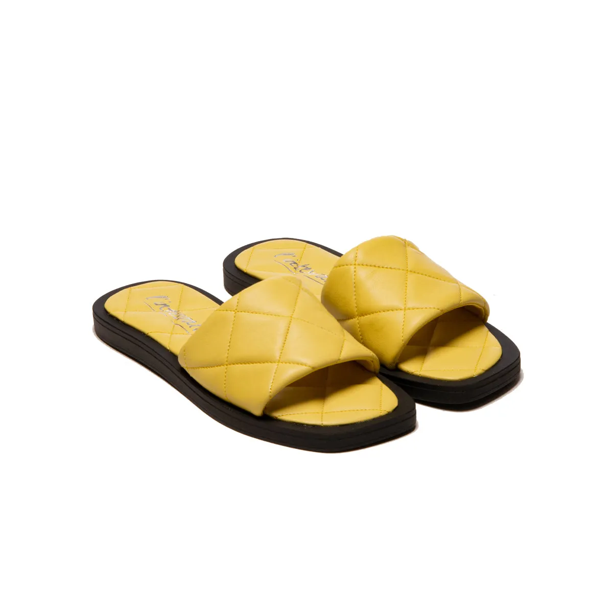 Bronte Yellow Leather