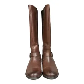 Brown Boots Knee Heels Clarks, Size 6.5