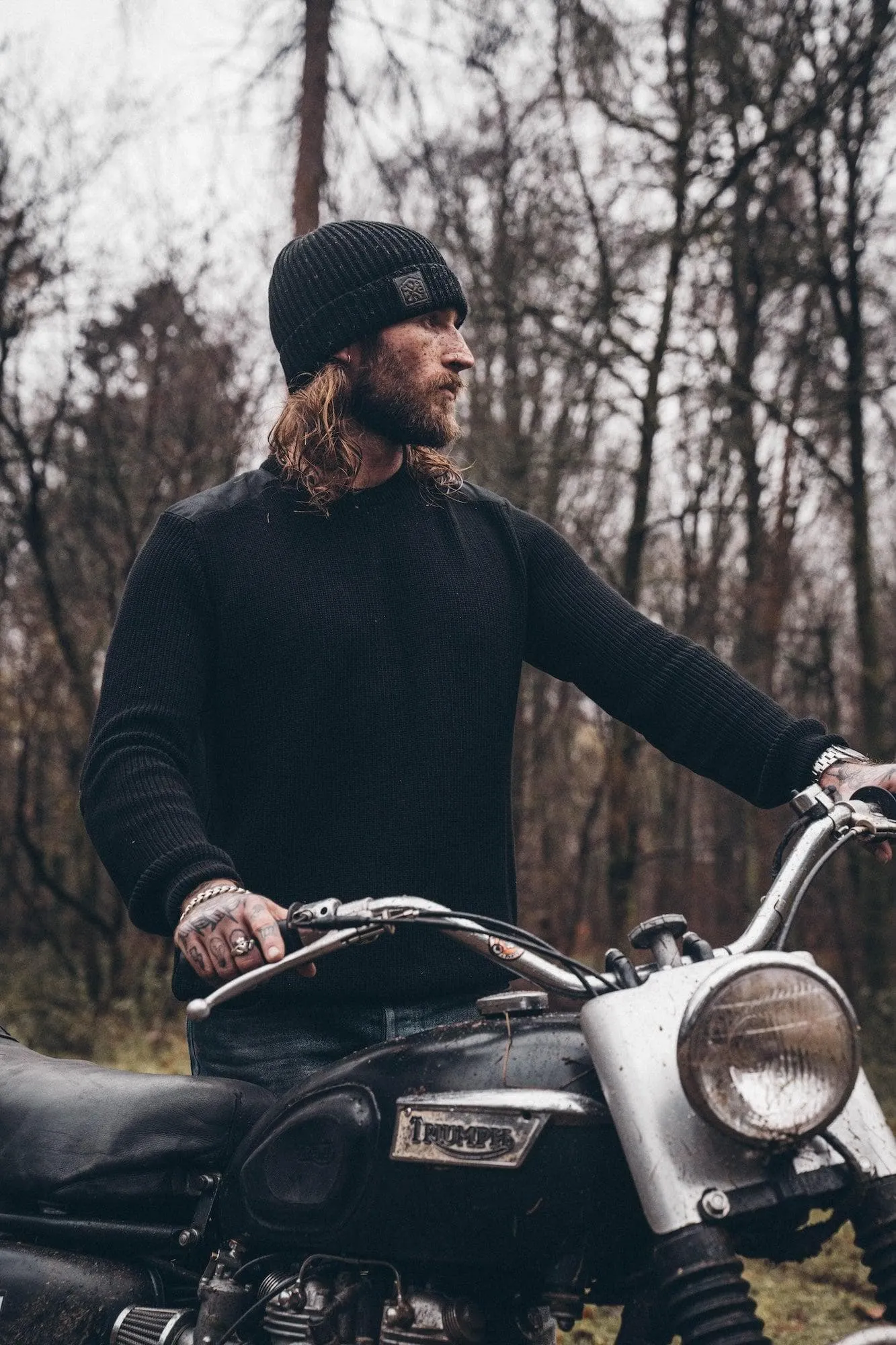 BSMC Crest Knit Beanie - Charcoal