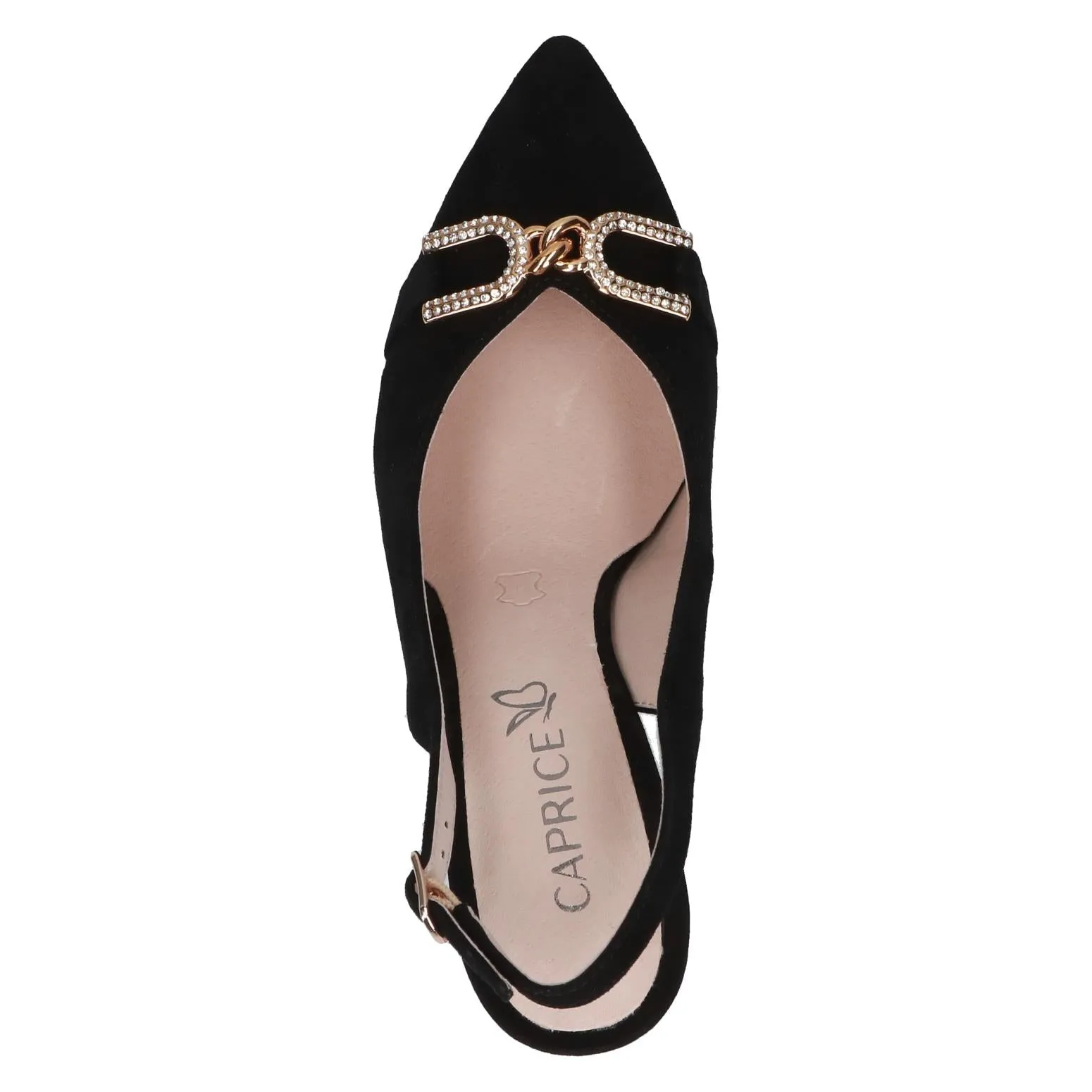 Caprice Ladies Block Heel Sling Back