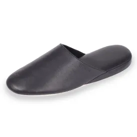 Chaussons mules en Cuir Homme Noir