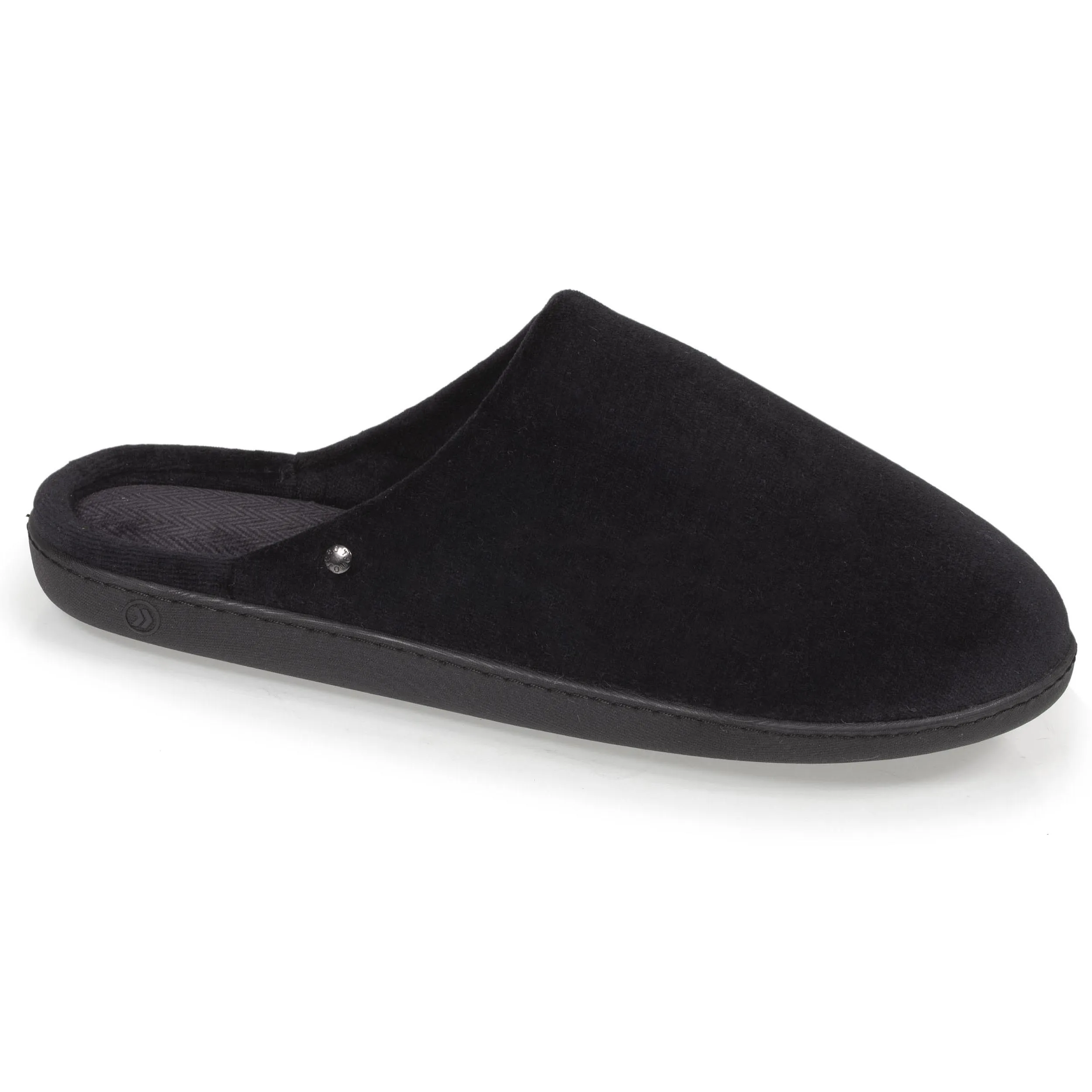 Chaussons mules Homme Noir Chevrons