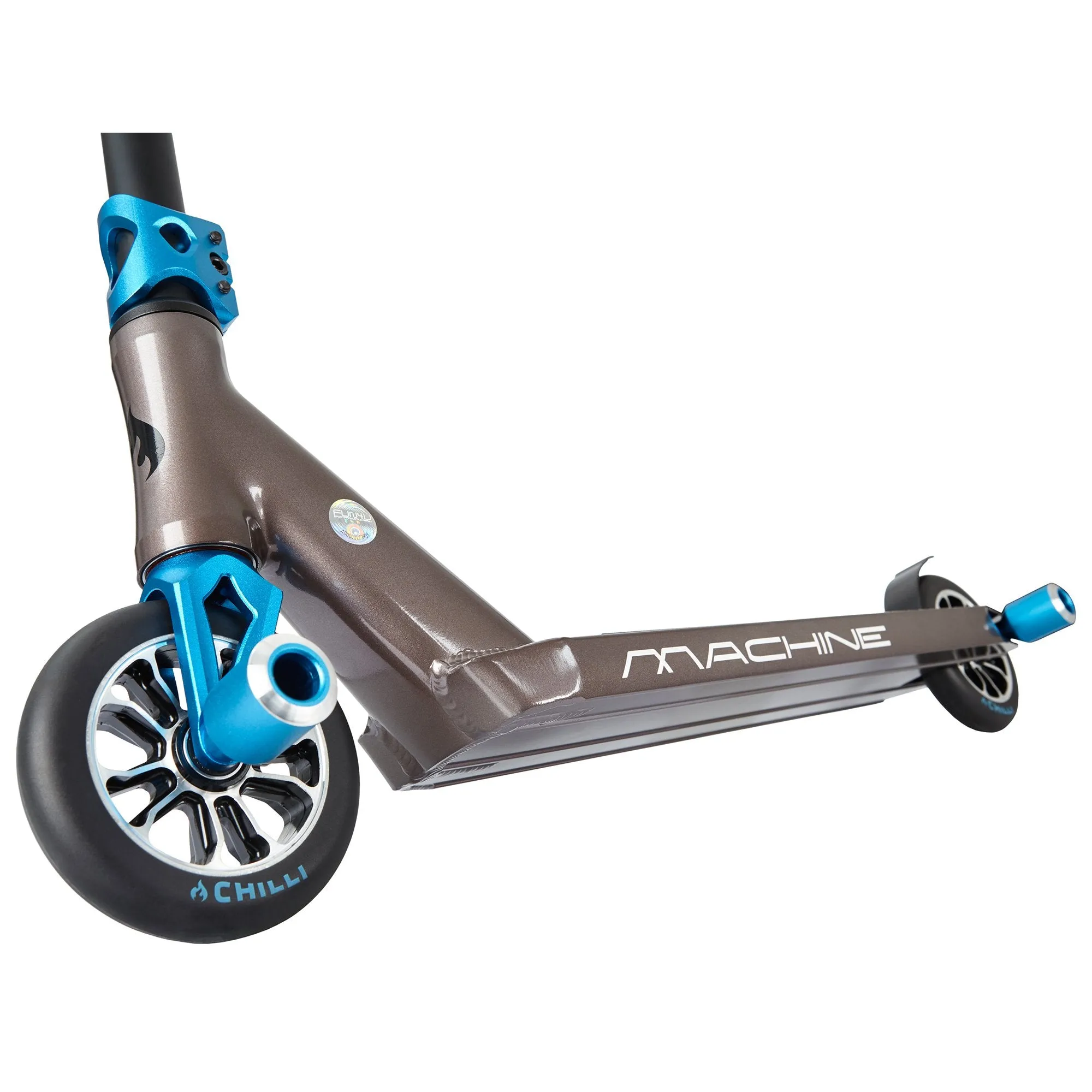 Chilli Pro Scooters Machine Complete Stunt Scooter, Black/Blue