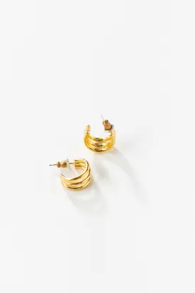 Cove Triple Row Earrings