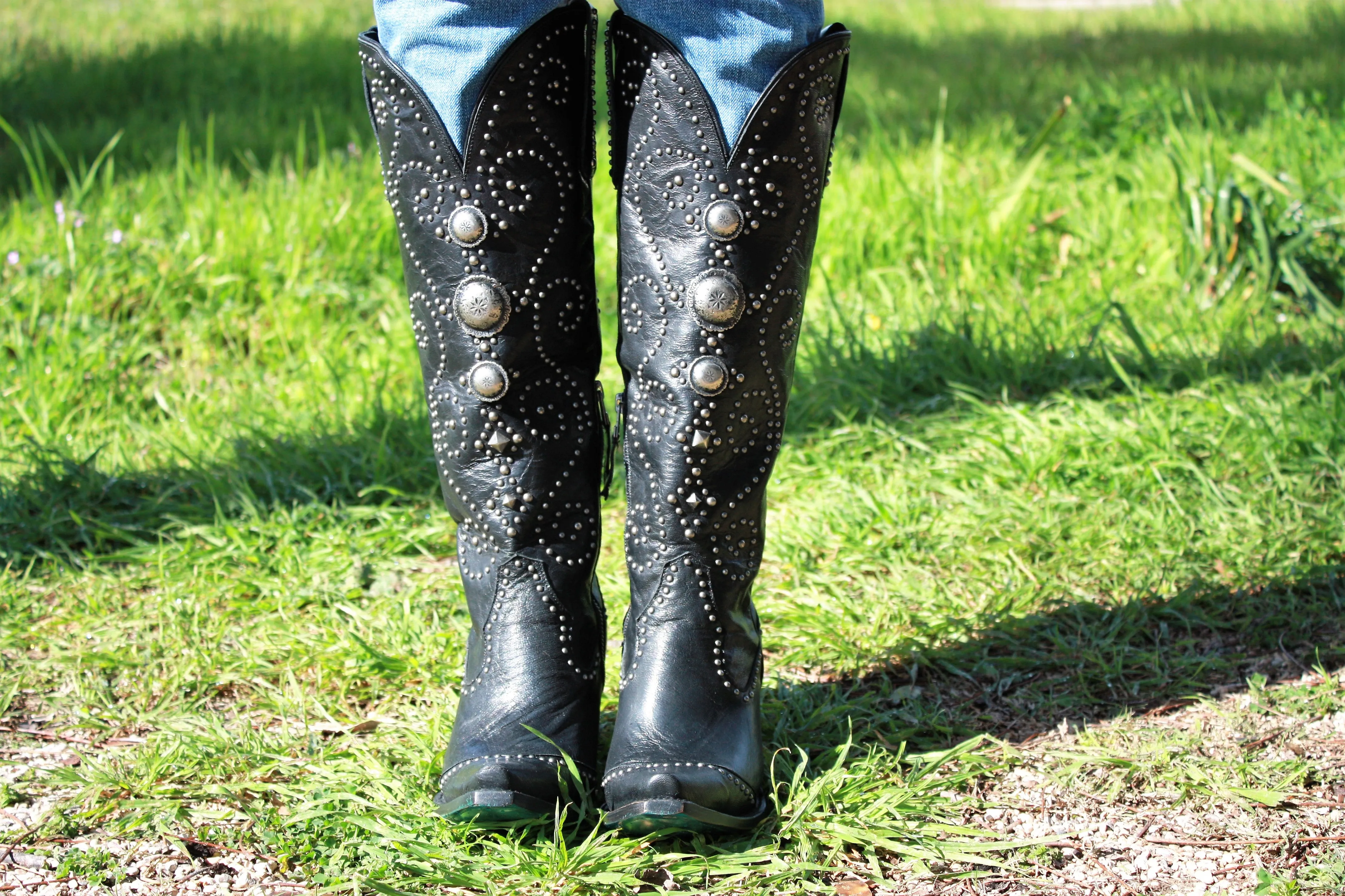 Cowgirl Kim Custom Black Sunshine Boots by Lane Boots