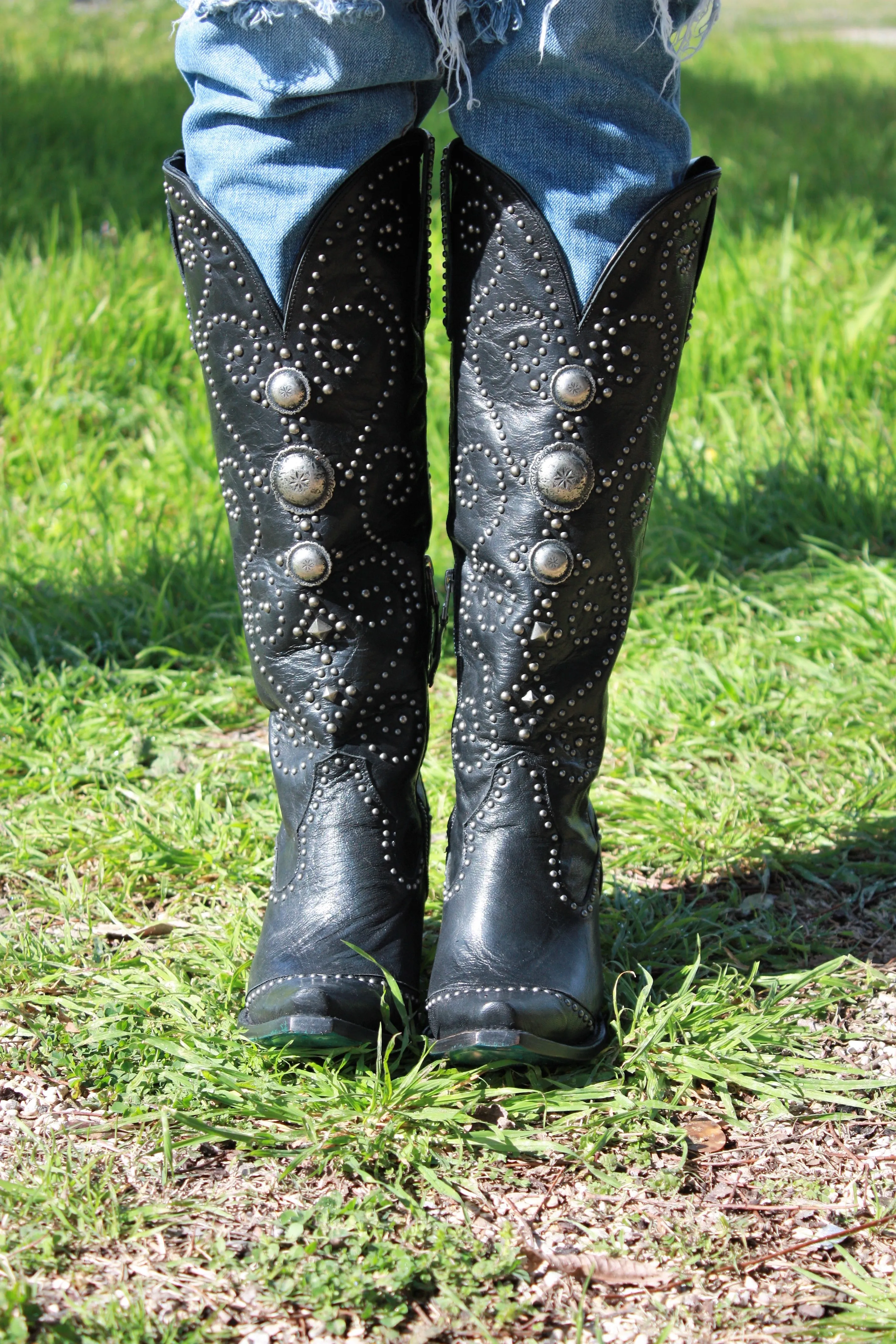 Cowgirl Kim Custom Black Sunshine Boots by Lane Boots