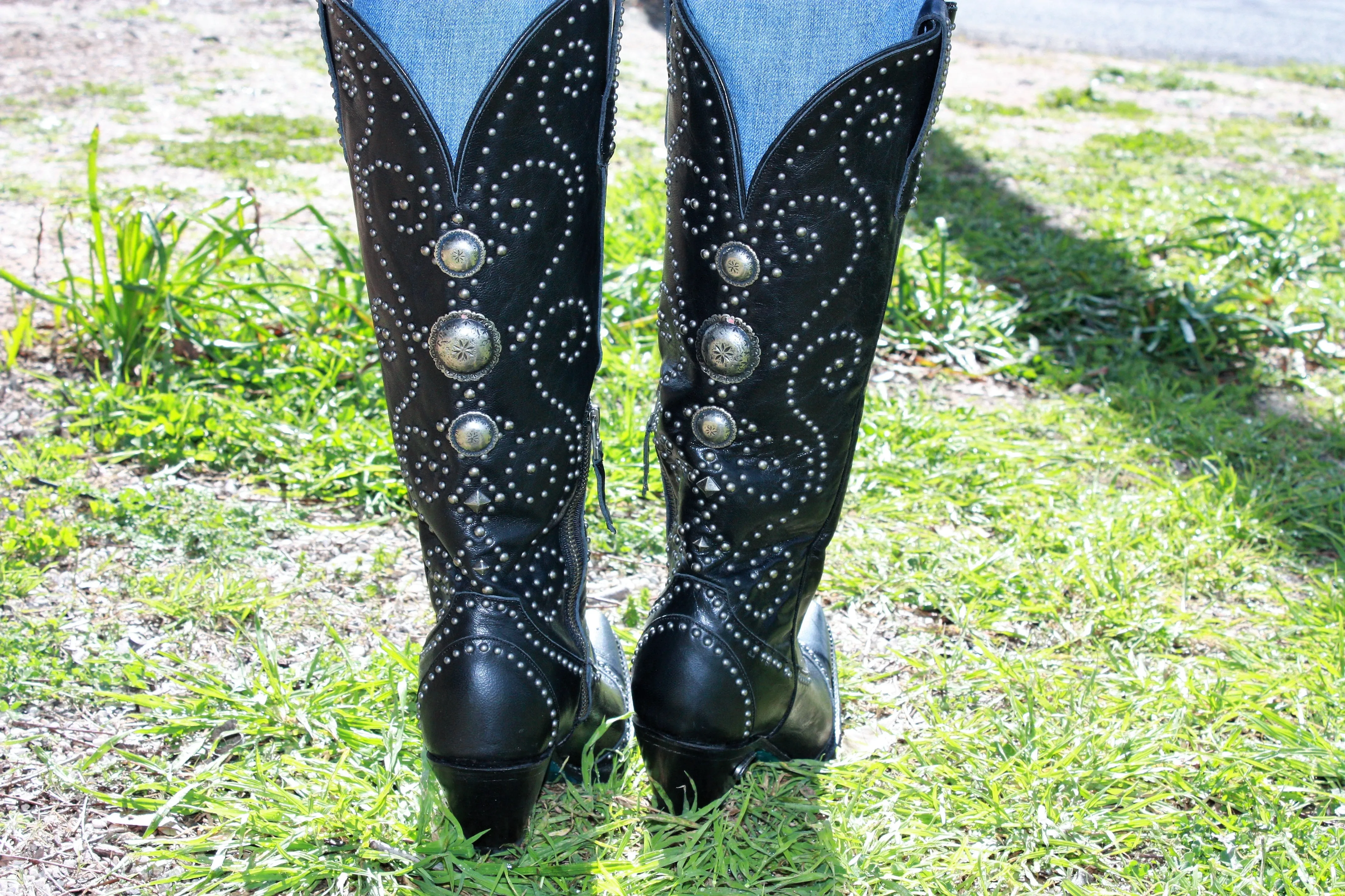 Cowgirl Kim Custom Black Sunshine Boots by Lane Boots