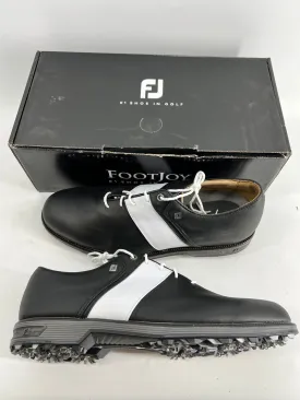 Footjoy Myjoys Premiere Series Packard Golf Shoes Black White 12.5 M