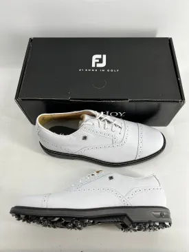 Footjoy Myjoys Premiere Series Tarlow Golf Shoes White Pebble 10 Medium