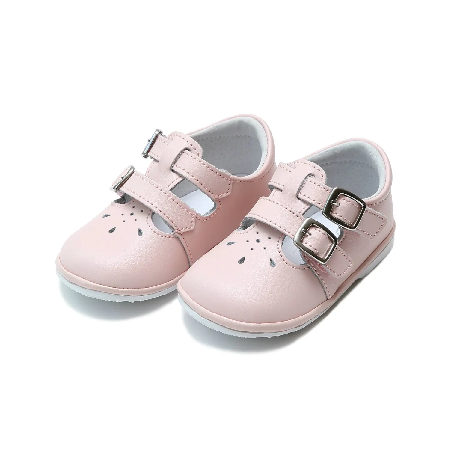 Hattie Double Buckle Leather Mary Jane (Baby)