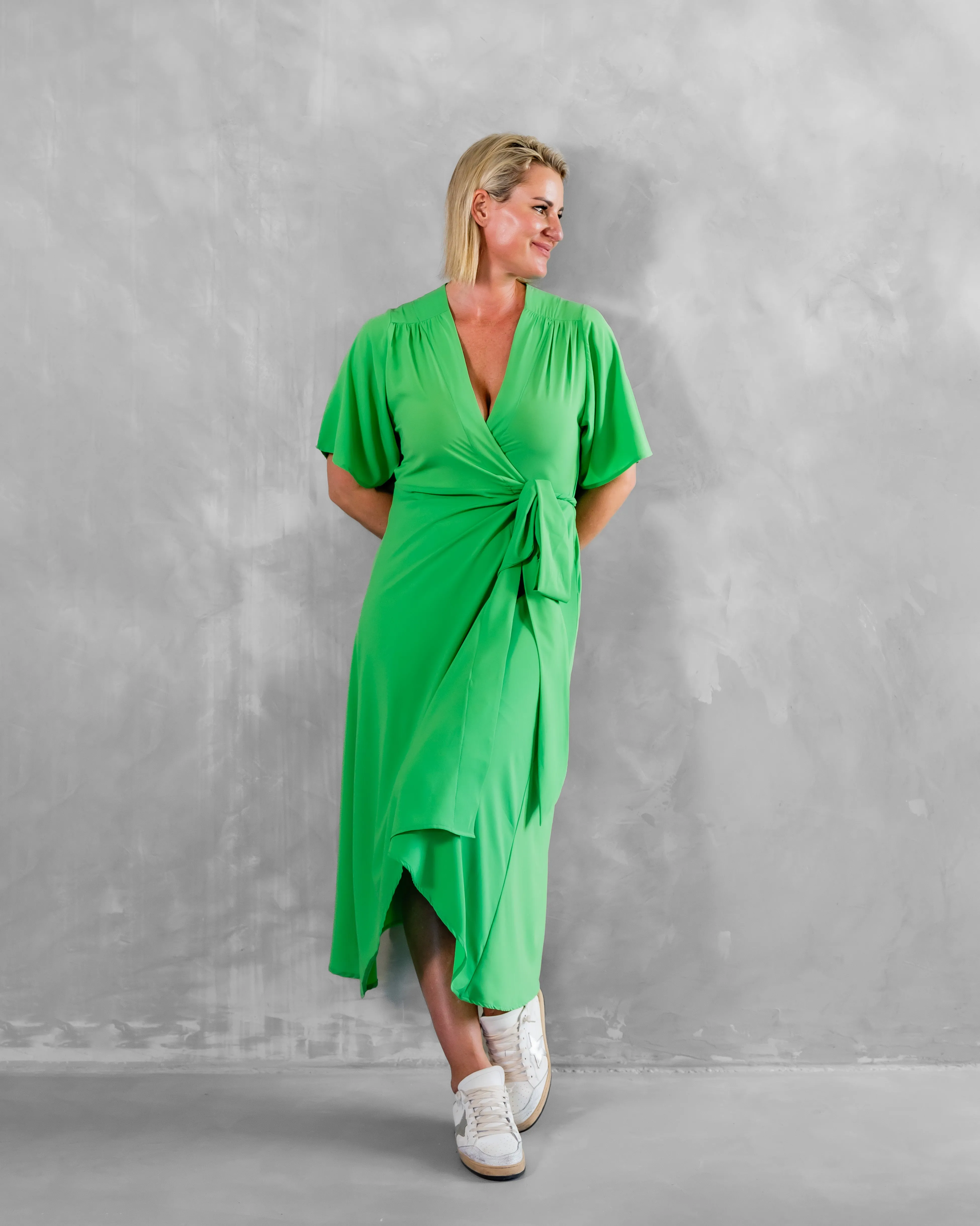 Ivy Wrap Dress | Green