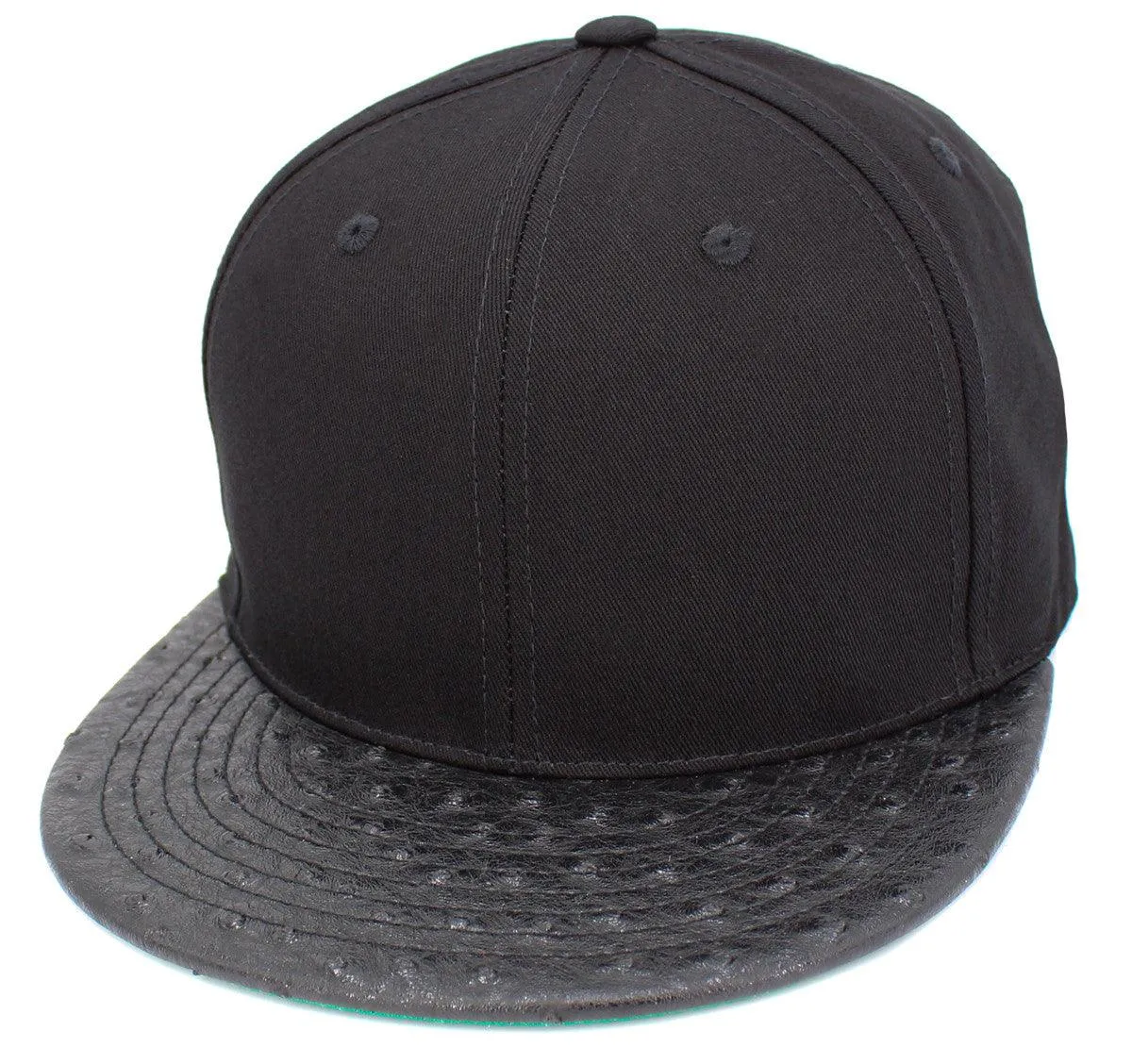 KB Faux Ostrich Bill Snapbacks