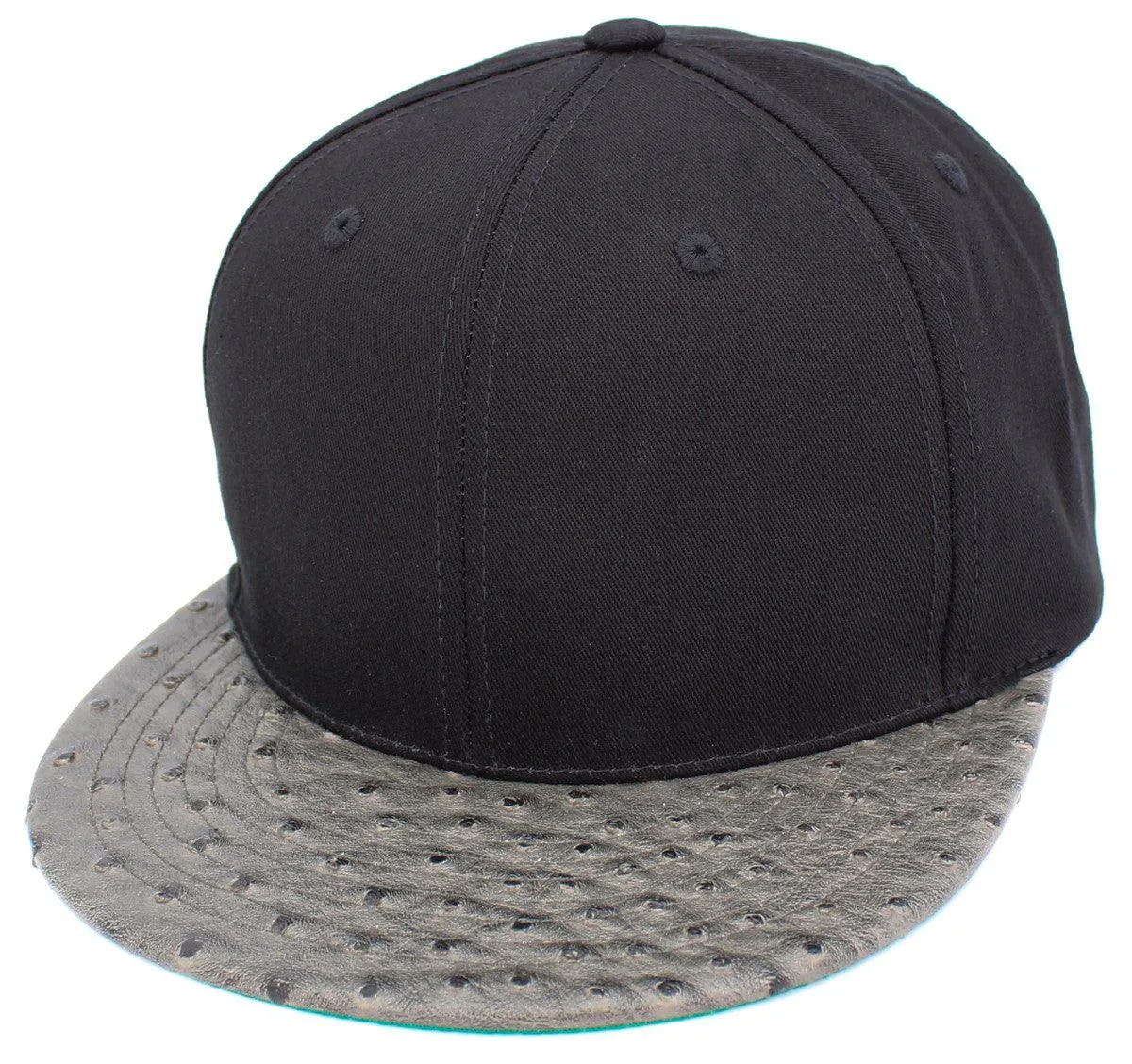 KB Faux Ostrich Bill Snapbacks