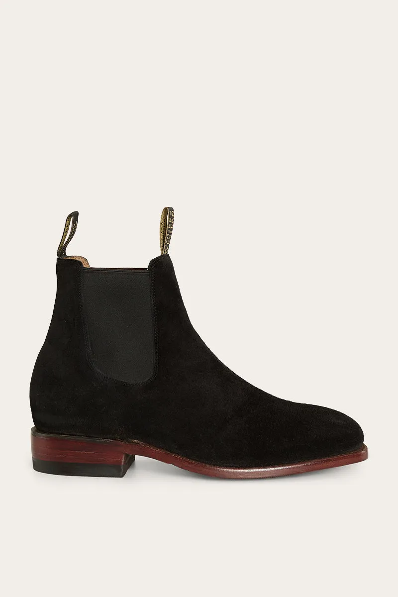 Kununurra Mens Boot - Black Suede