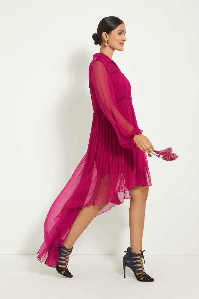 Magenta Layered Dress