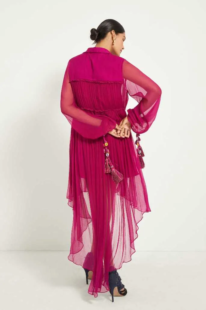 Magenta Layered Dress